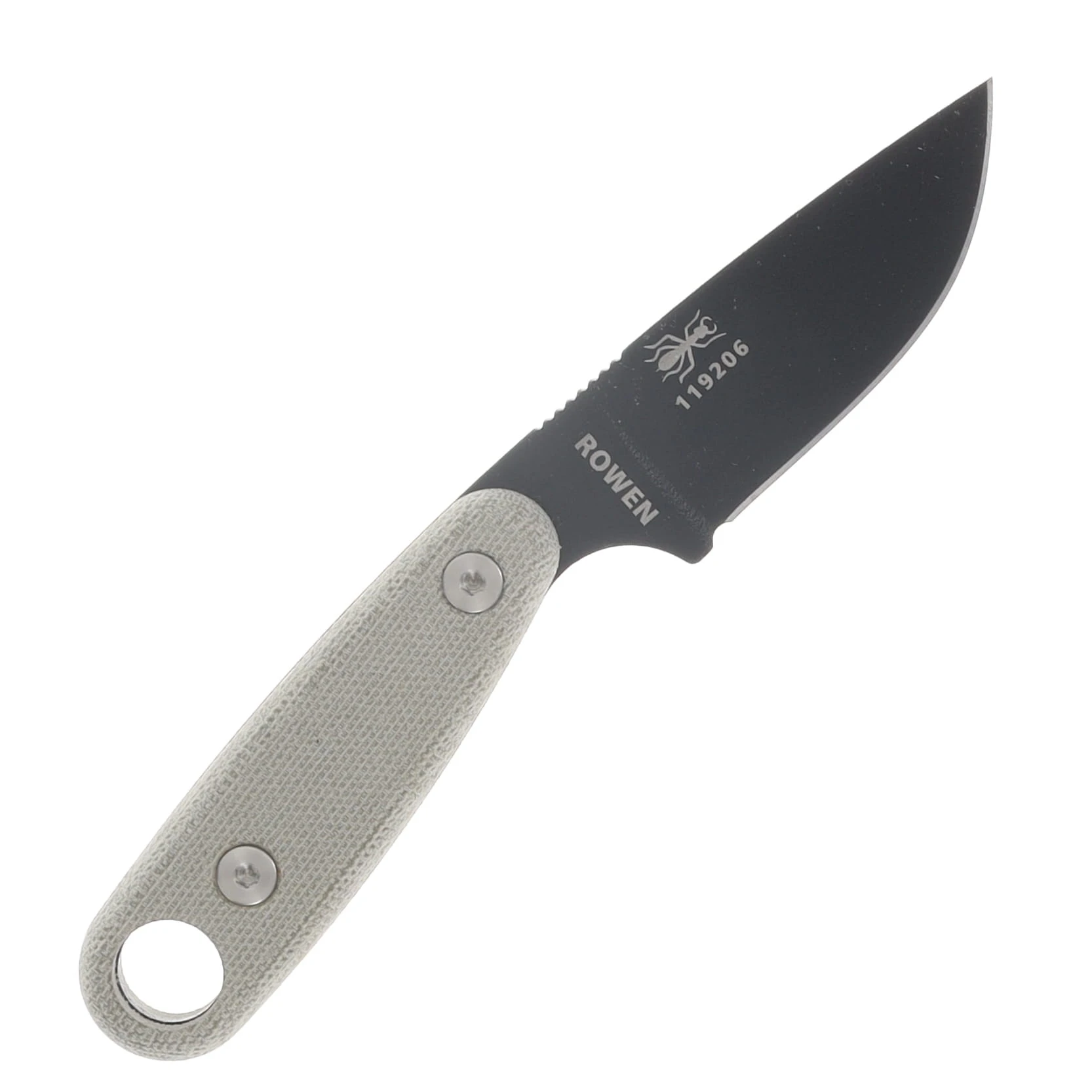 ESEE Knives Izula II Fixed Blade Green Canvas Micarta Black Powder Coat 1095 ECI11B View 4