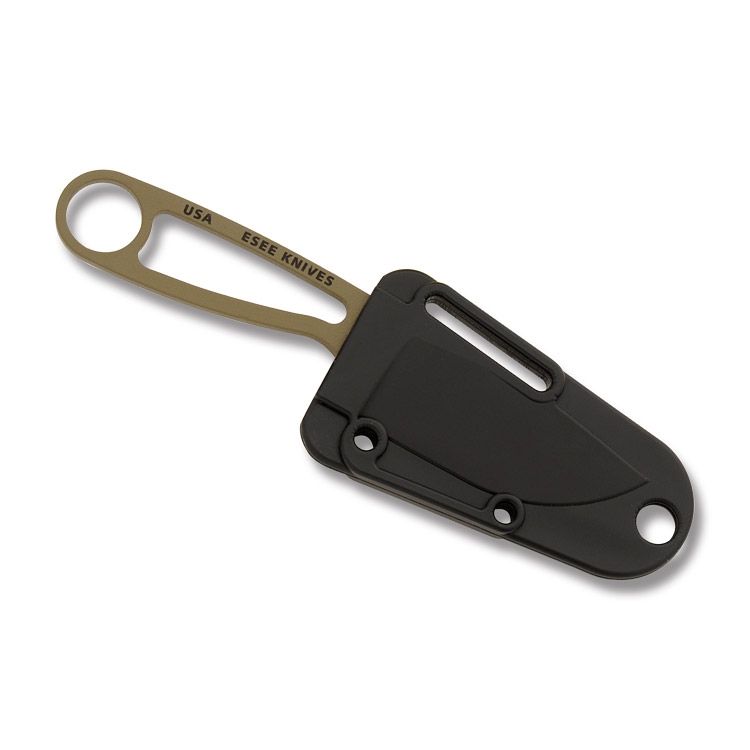 ESEE Izula Fixed Knife 2.63in Plain Edge Skeletonized Dark Earth Survival Kit IZULADEKIT View 2