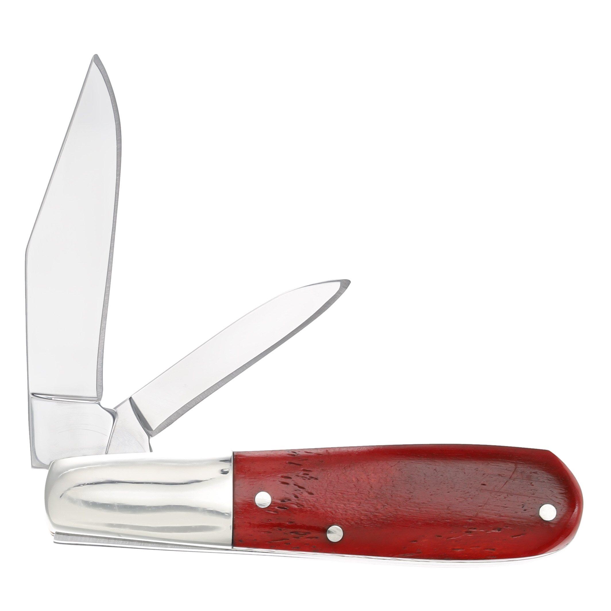 Queen Cutlery #22 Red Smooth Bone Barlow Folding Knife QRSB281 View 2