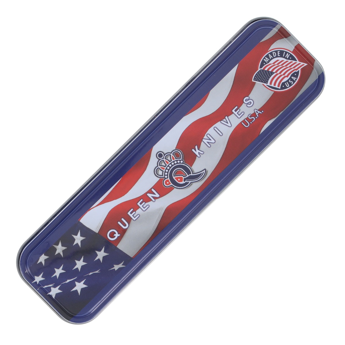 Queen Cutlery American-Made Red Smooth Bone Two-Blade Trapper Folding Knife QRSB54 View 10
