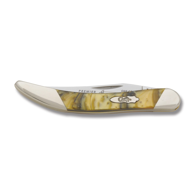 Case Slant Bolster 24 Karat Corelon Toothpick Folding Knife CAS91009624K View 2