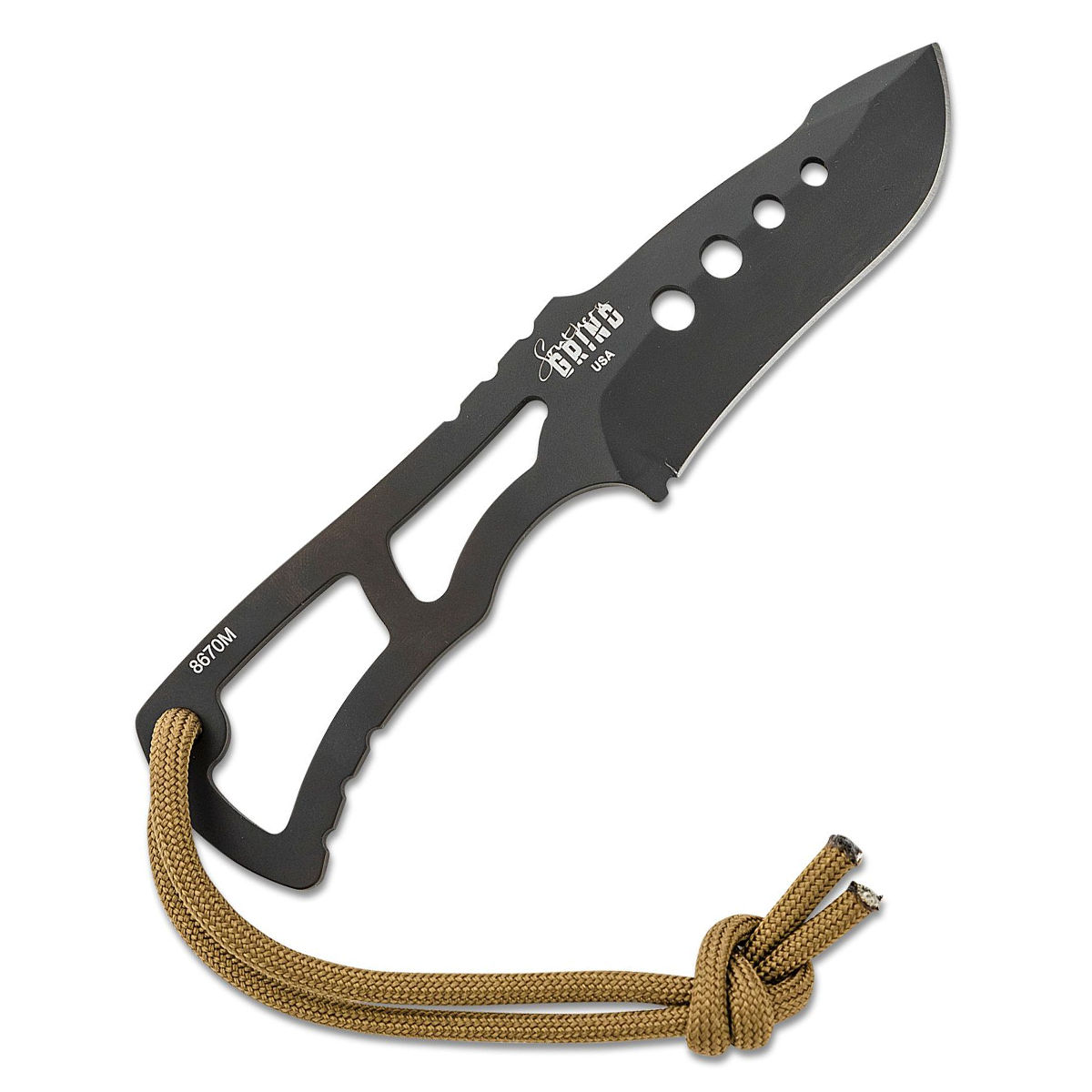 Southern Grind Vermin Fixed Knife Black PVD Drop Point with Black Kydex Sheath SG04030100 View 3