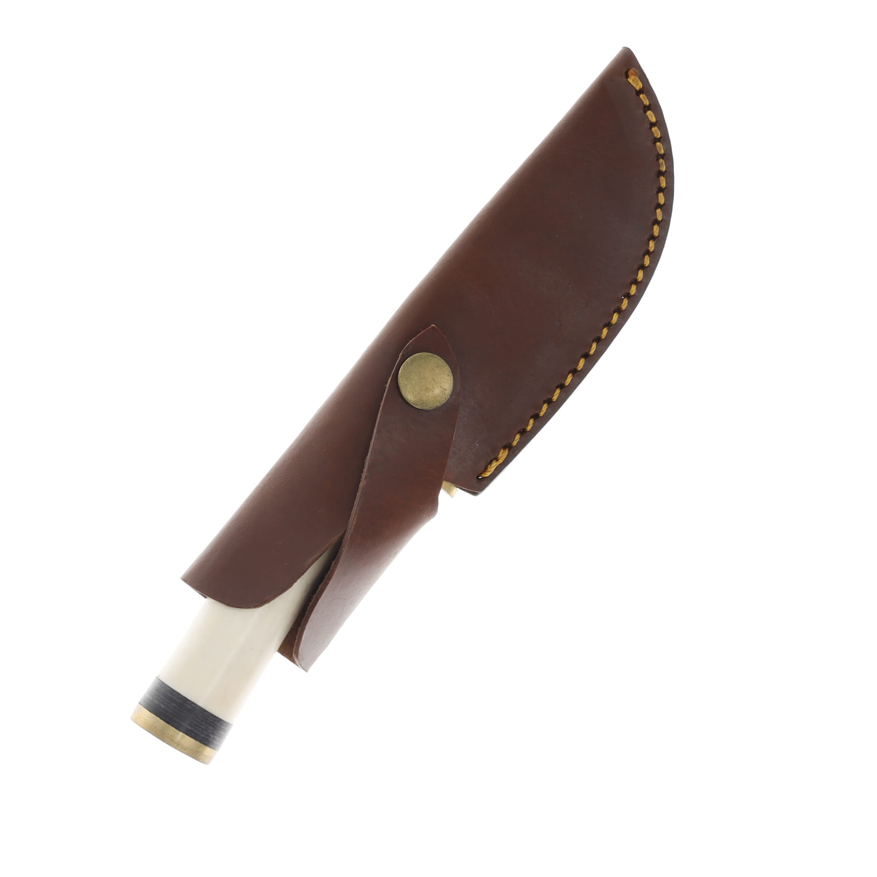 SZCO Supplies White Filework Skinner Fixed Blade 4.13in Drop Point DH8004WH View 3