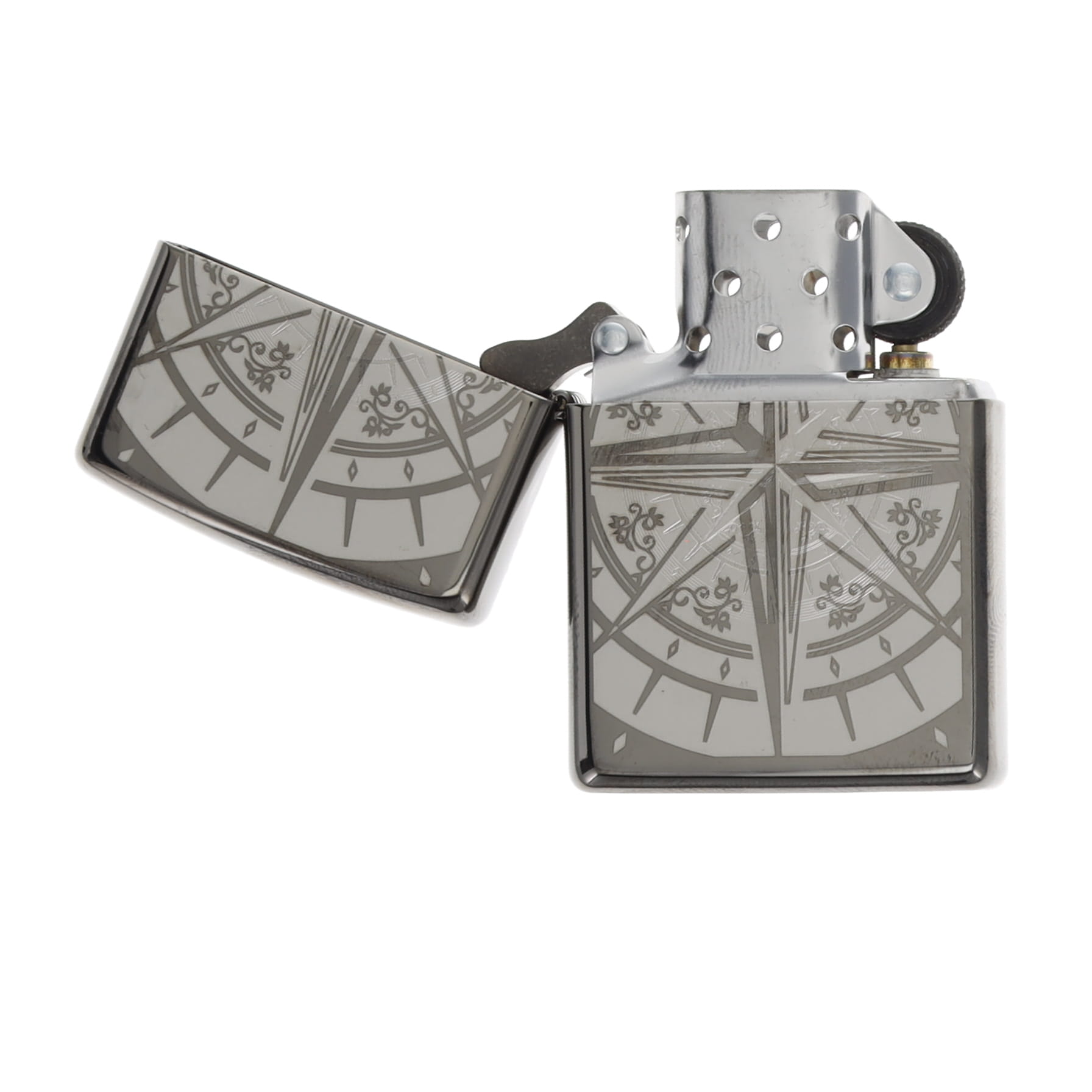 Zippo Black Ice Celestial Compass Lighter ZP29232 View 2
