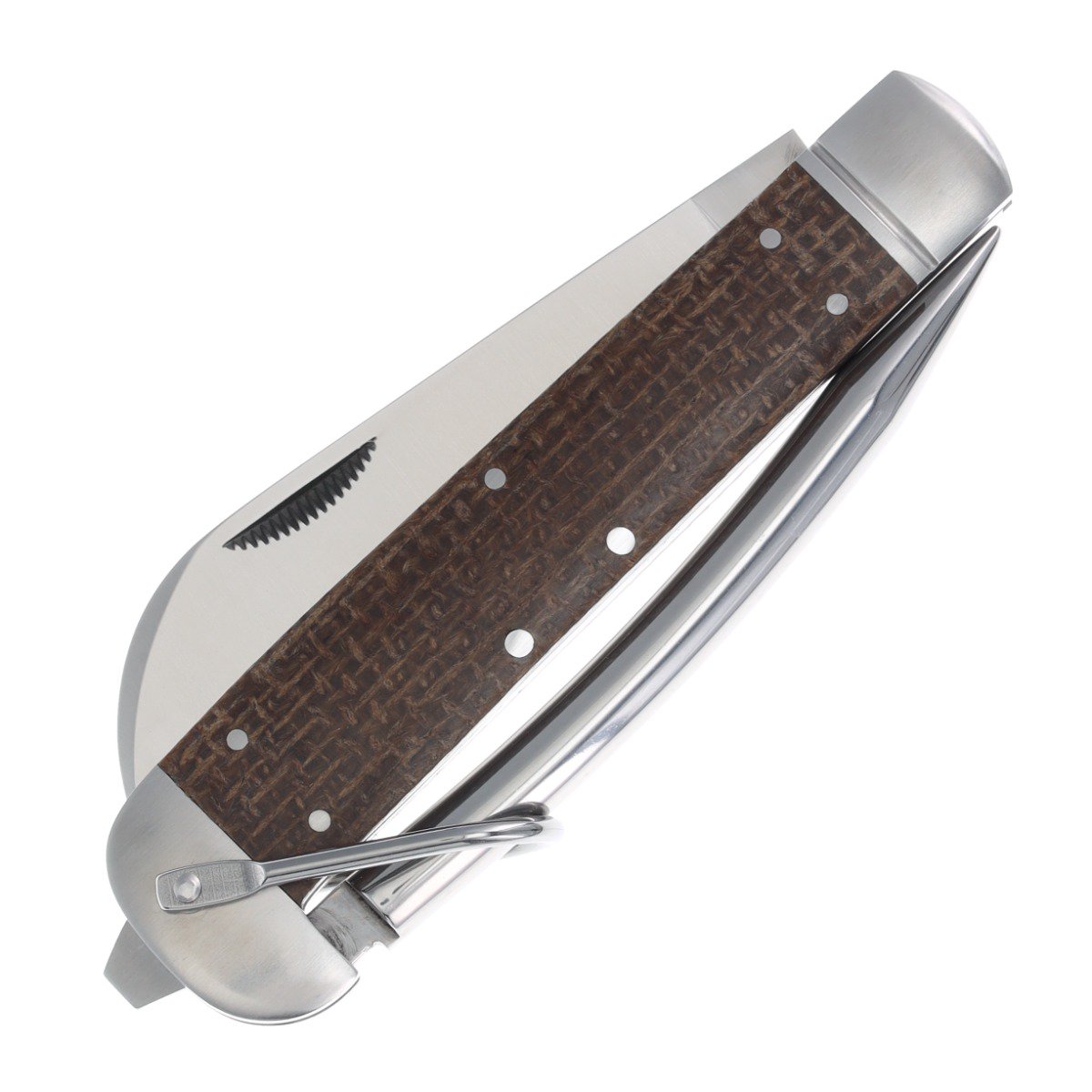 Rough Ryder Marlin Spike Folding Knife Brown Micarta RR2573 View 2