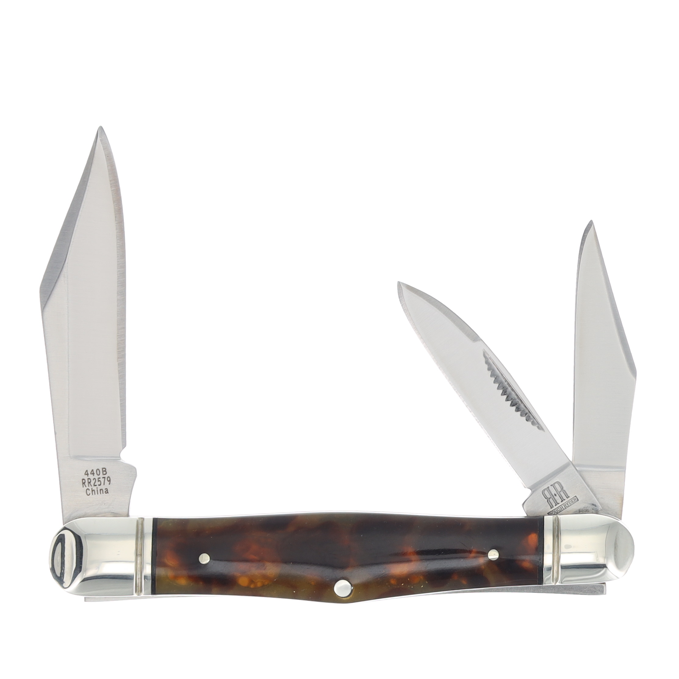 Rough Ryder Imitation Tortoise Medium Whittler RR2579 View 2