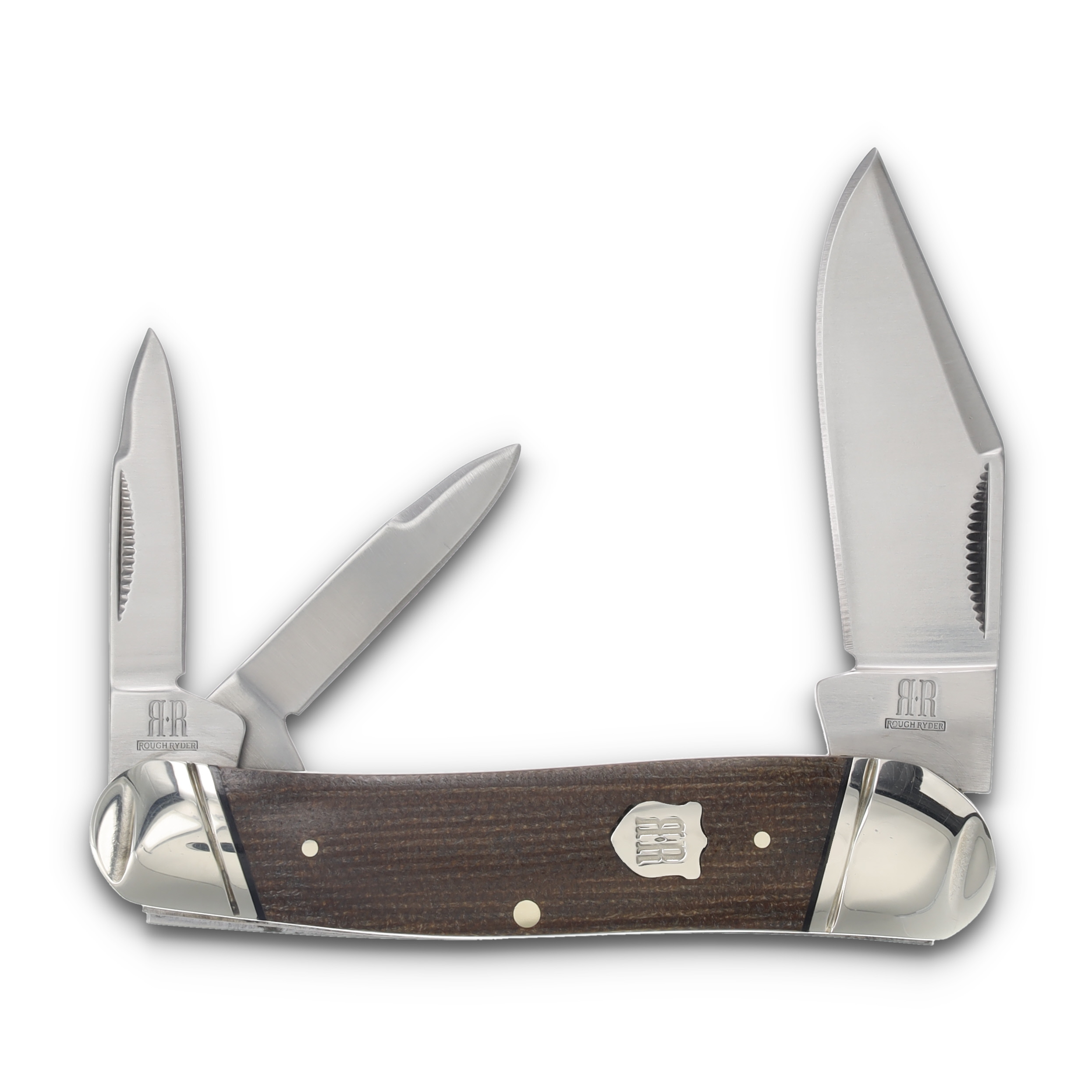 Rough Ryder Large Swayback Whittler Brown Tater Skin Micarta RR2581 View 1