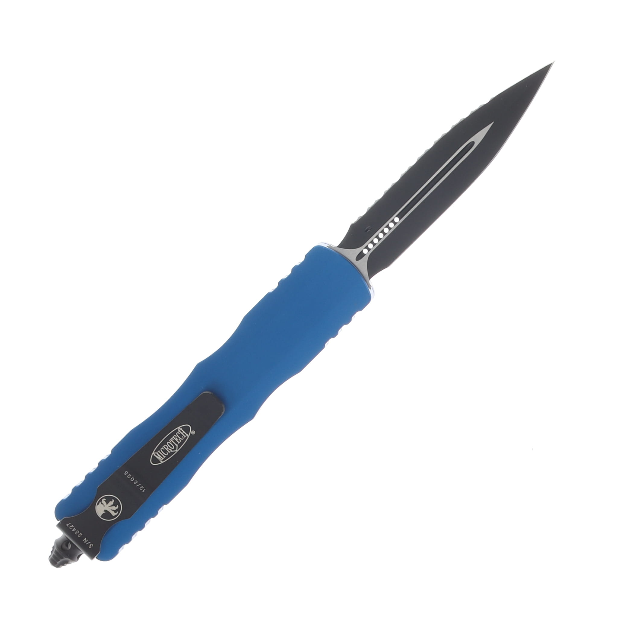 Microtech Dirac D/E Black F/S OTF Blue AUMT2253BL View 2