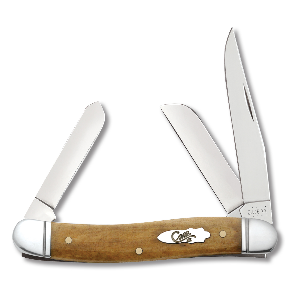 Case XX Knives Medium Stockman Folding Knife 3.62in Plain Antique Bone CA58185 View 1