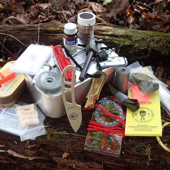 ESEE Large Tin Survival Kit and Pouch OD Green ESEELGTKITOD View 1