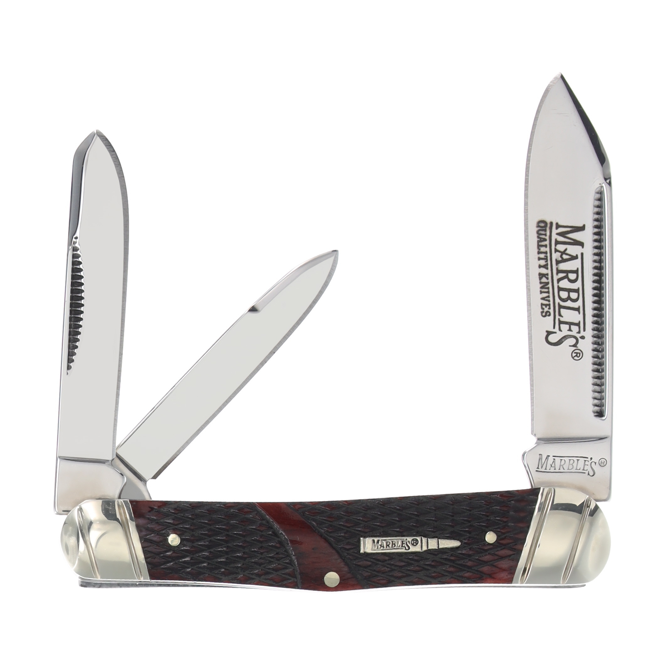Marble's Brown Checkered Bone Whittler MR681 View 1