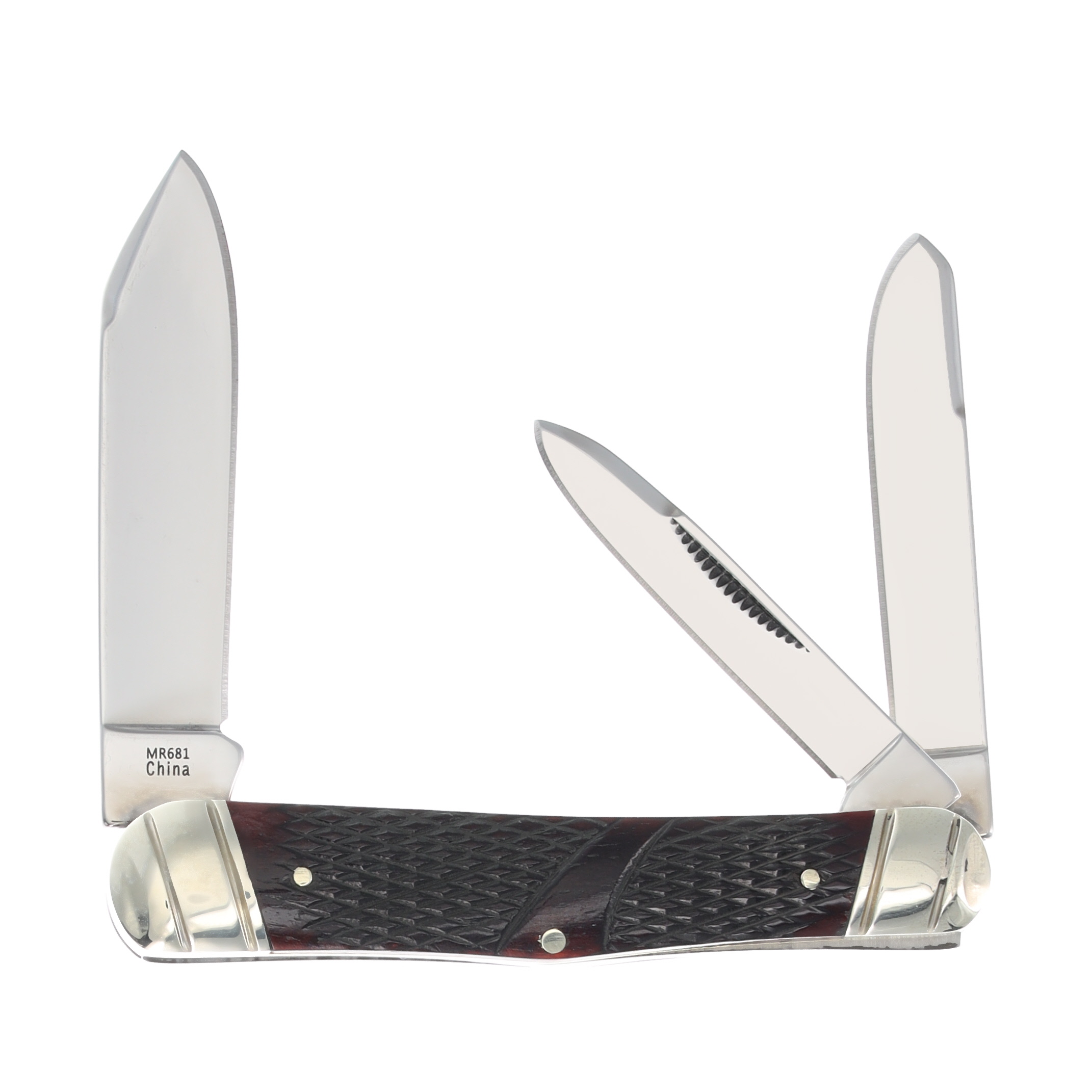 Marble's Brown Checkered Bone Whittler MR681 View 2