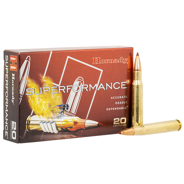 Hornady Superformance 30-06 Springfield Rifle Ammunition 20 Rounds Brass Centerfire 150 Grain CX 81124 View 1