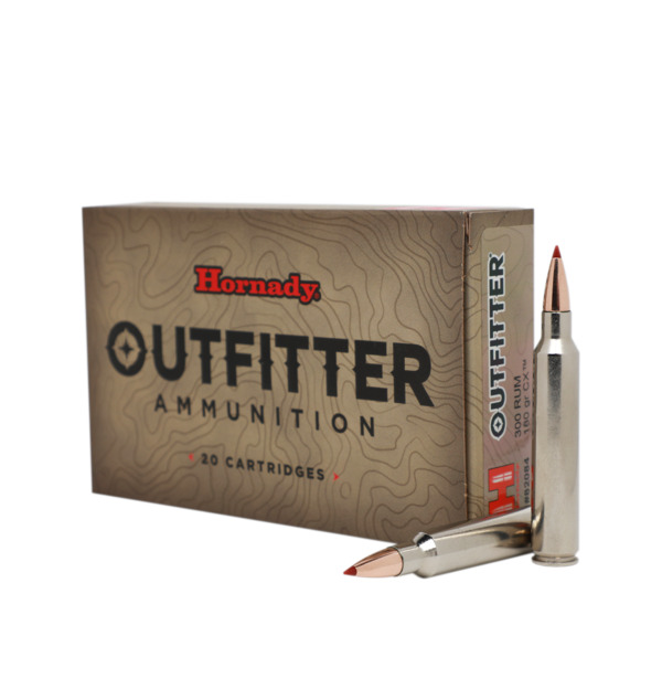 Hornady Ammo 300 Rem Ultra Mag 180 GR CX Outfitter 20 Rounds 82084 View 1