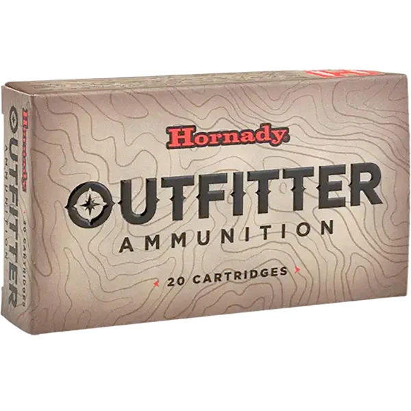 Hornady Outfitter 300 Weatherby Magnum Rifle Ammunition 120 Rounds Nickel Plated Brass Centerfire 80 Grain Copper Alloy eXpanding 822124 View 1