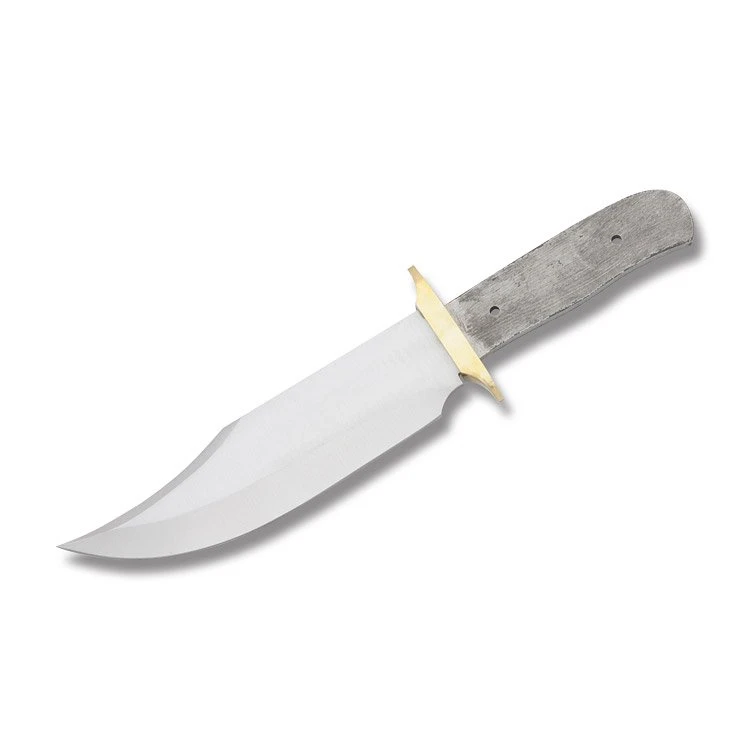 Stubby Bowie Knife Blade Blank - Carbon Steel - Full Tang - DIY Build BL613 View 1