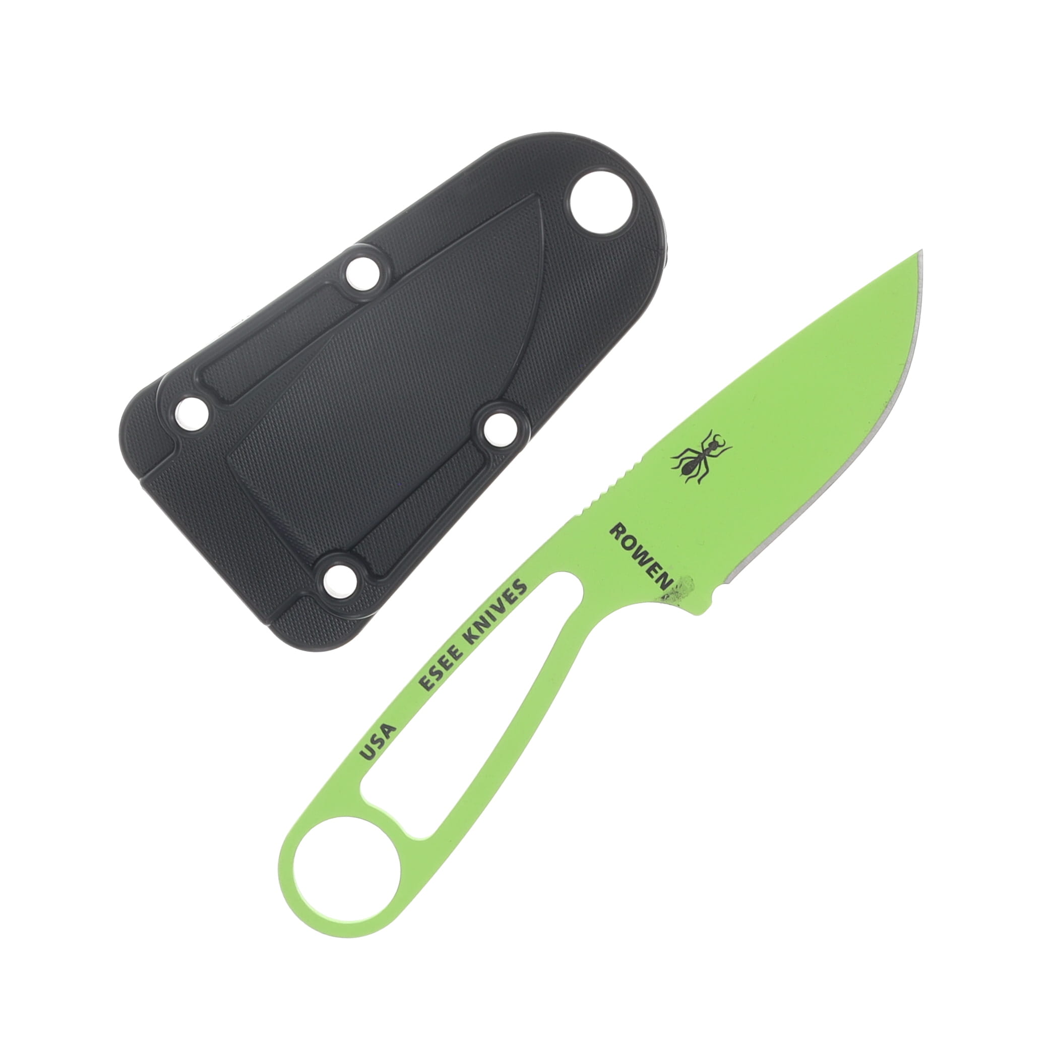 ESEE Knives Izula Venom Green Neck Knife 2.63in Blade with Survival Kit IZULAVGKIT View 2