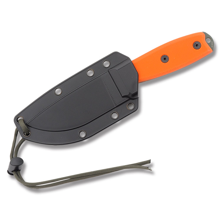 ESEE 3PM MB OD Green Fixed Blade Modified Orange G10 3.88in Drop Point ESEE3PMOD View 2