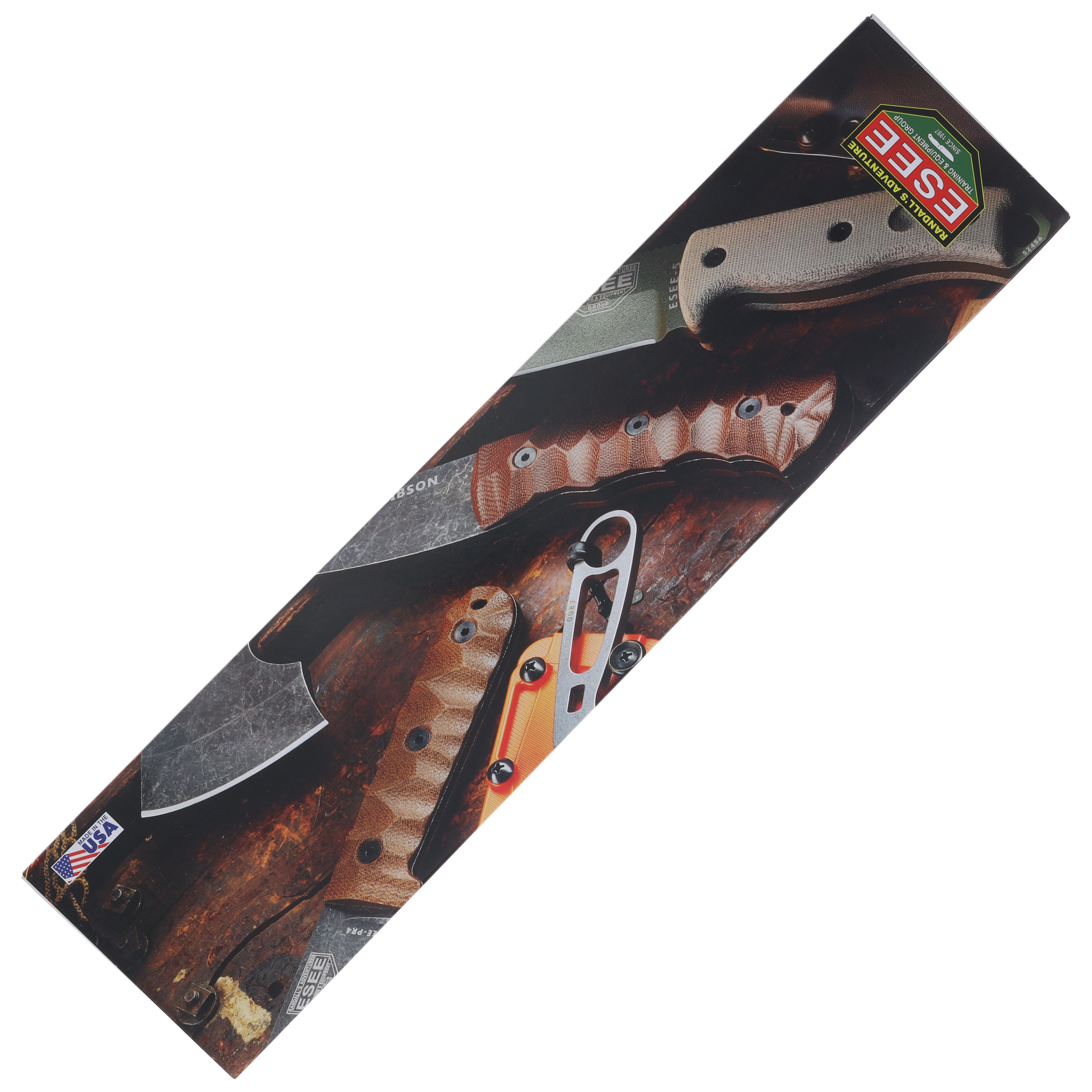 ESEE Junglas Fixed Blade Knife 10.375in Plain Edge Tan Micarta Dark Earth JUNGLASDE View 10