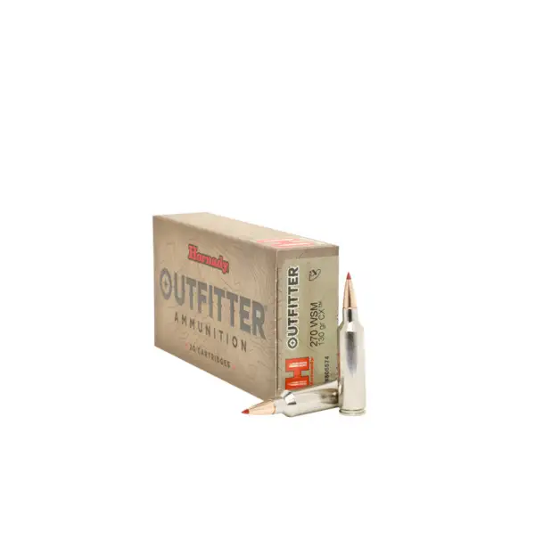 Hornady Outfitter .270 WSM 130gr CX Lead-Free Nickel Ammo 20Rds HOR805574 View 3