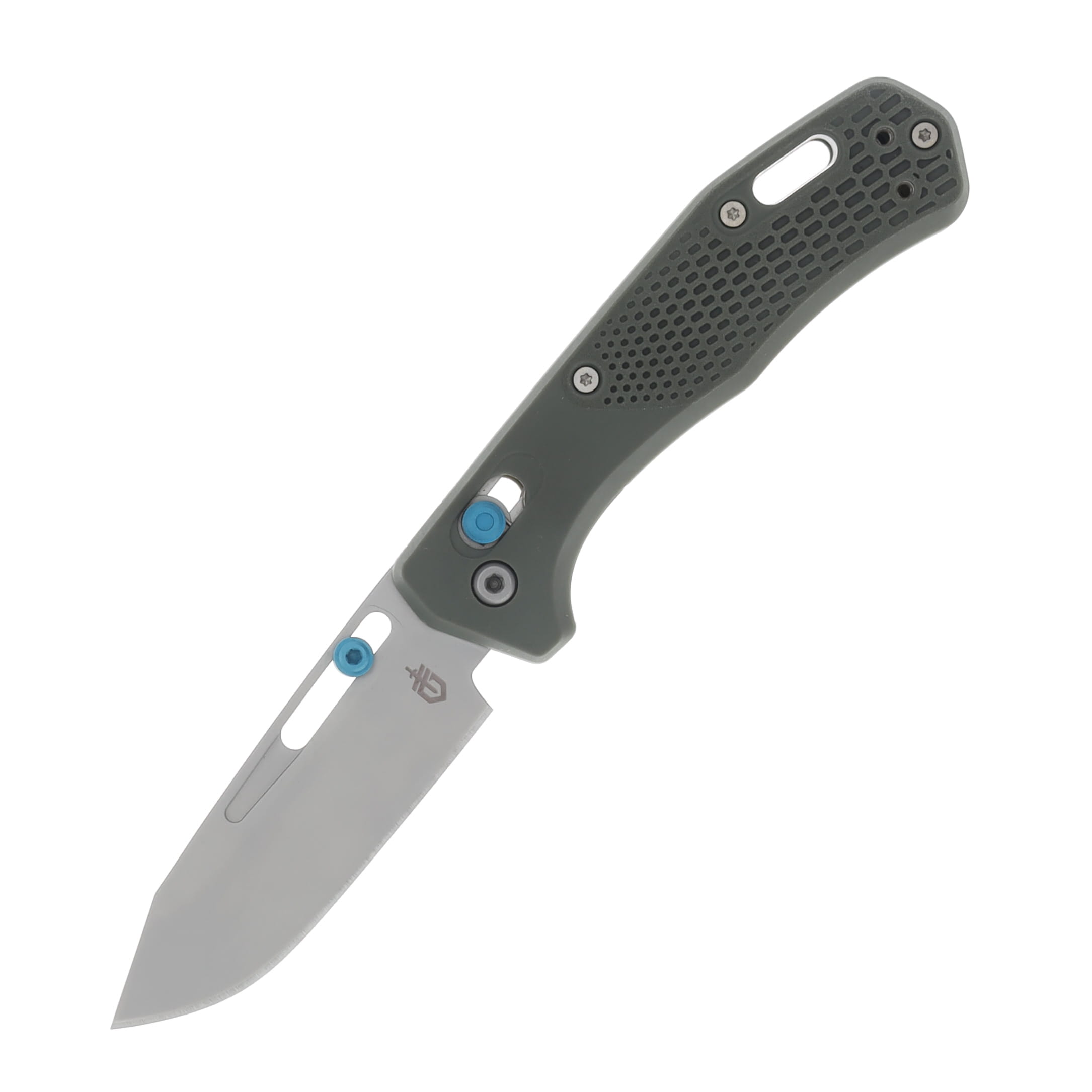 Gerber Assert Green Folding Knife 2.98in Plain Edge Clip Point Blade G1920 View 1