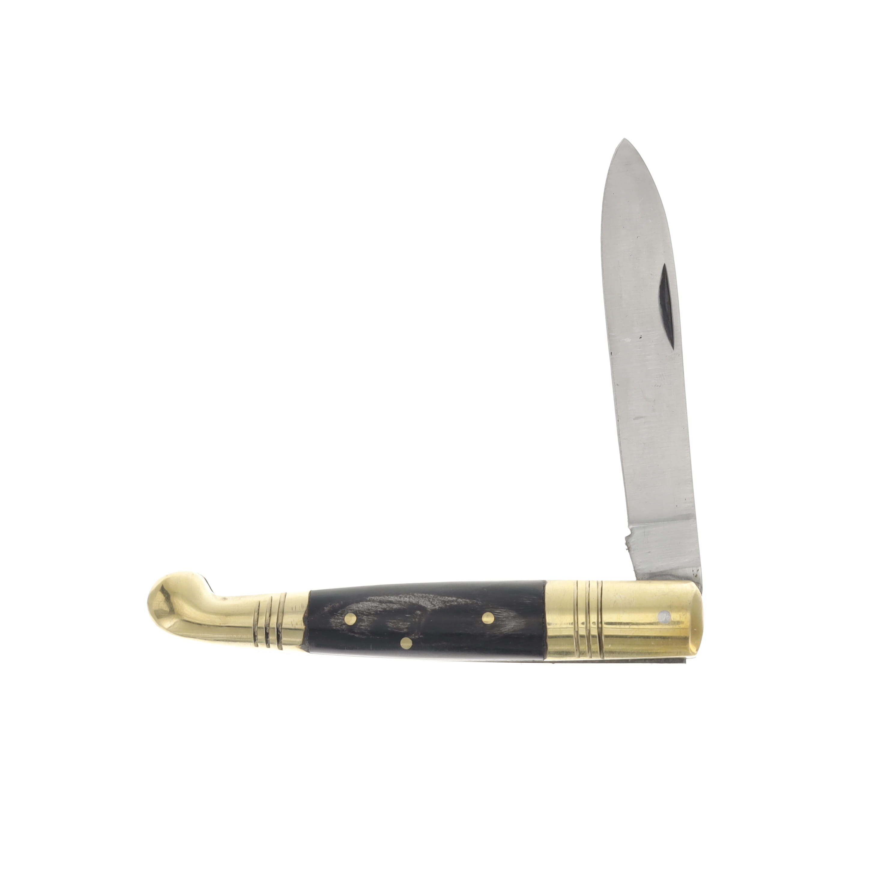Szco Old Fashioned Folding Knife Black Horn 202884BK View 2