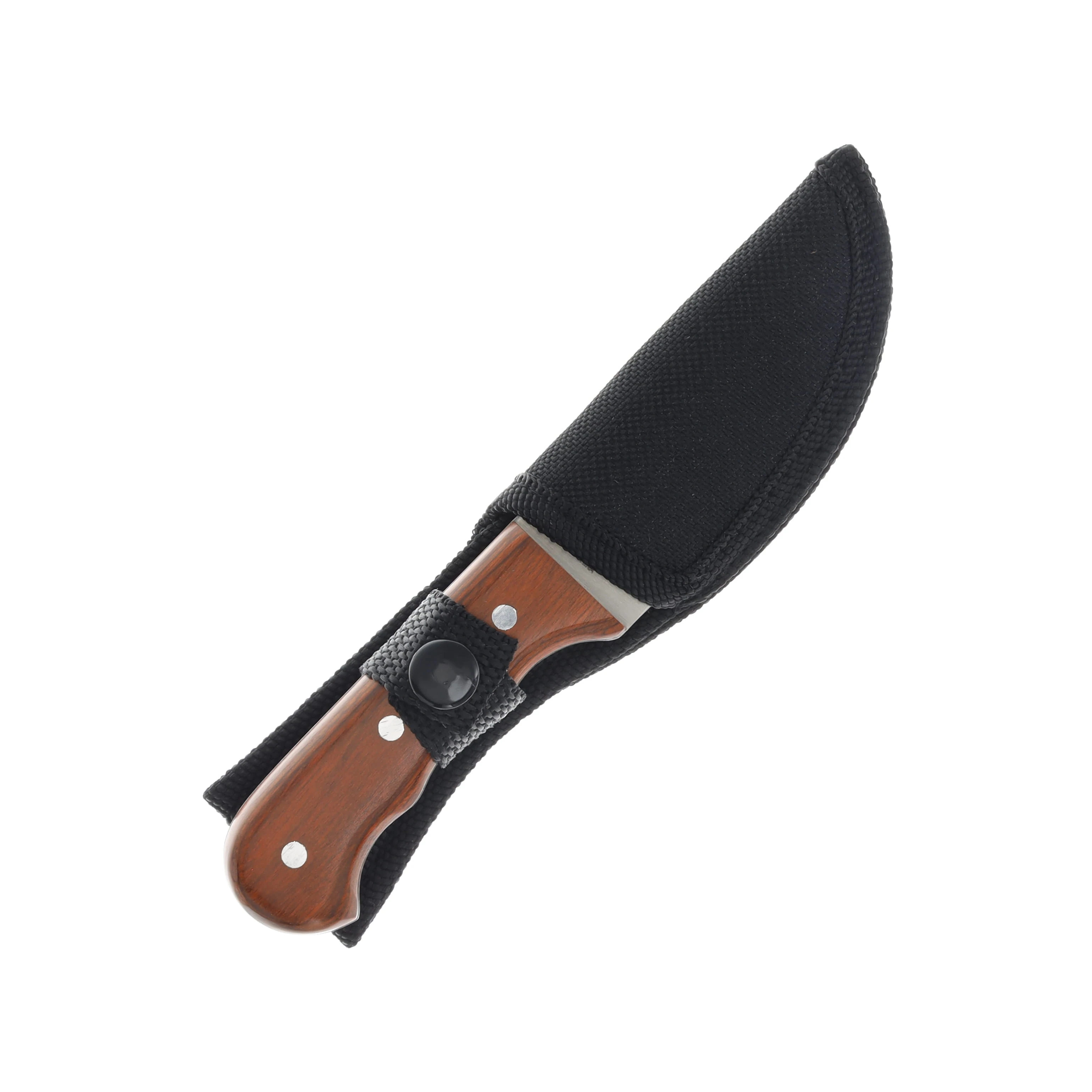 SZCO Supplies 6.25in Brown Short Skinner Knife Fixed Satin Plain Edge Blade 211129 View 3
