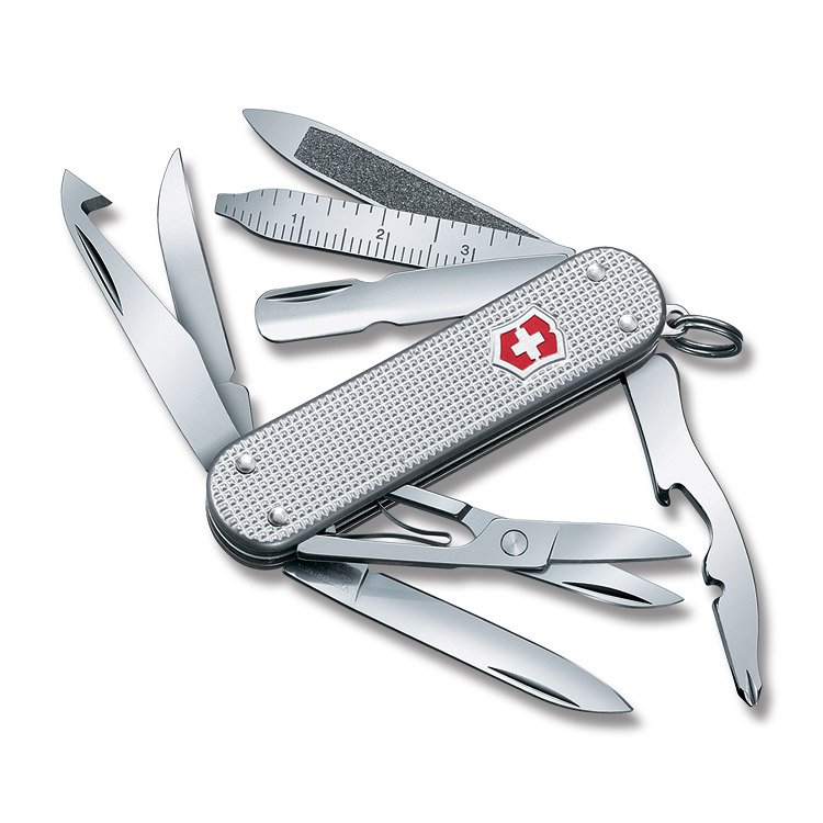 Victorinox Minichamp Swiss Army Knife Silver Alox V05493 View 1