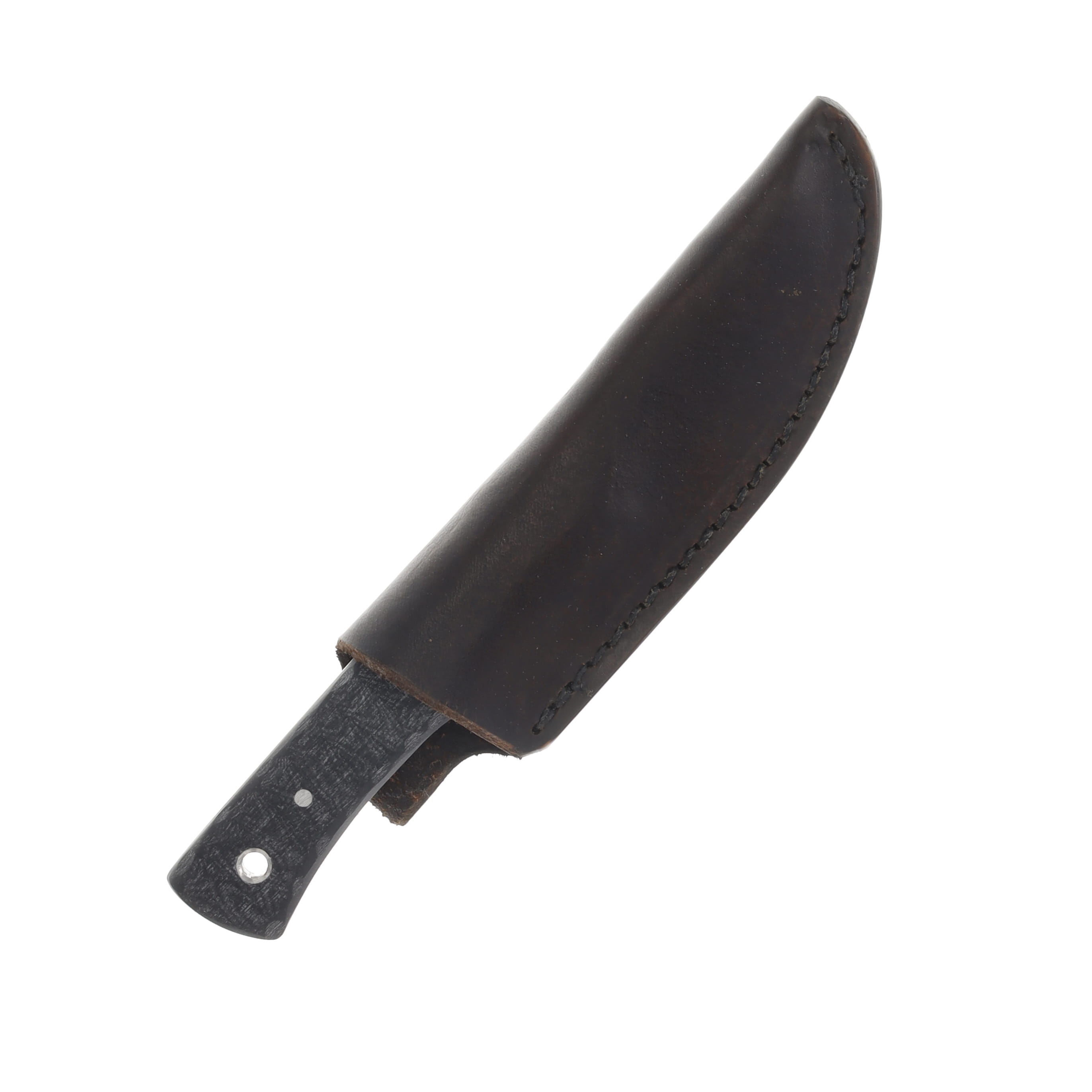 Weatherford Knife Co Flat Back Black and White Plain Drop Point WKC762 View 3