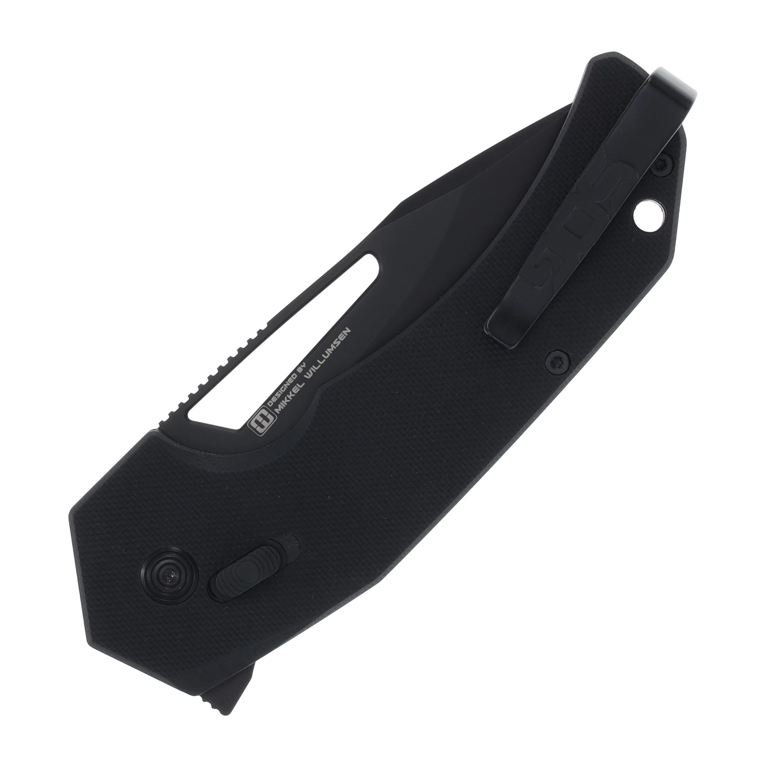 SOG Prohen XR Mikkel Willumsen Signature Collection XR Lock Folding Knife Black SOG-12-25-01-57 View 4