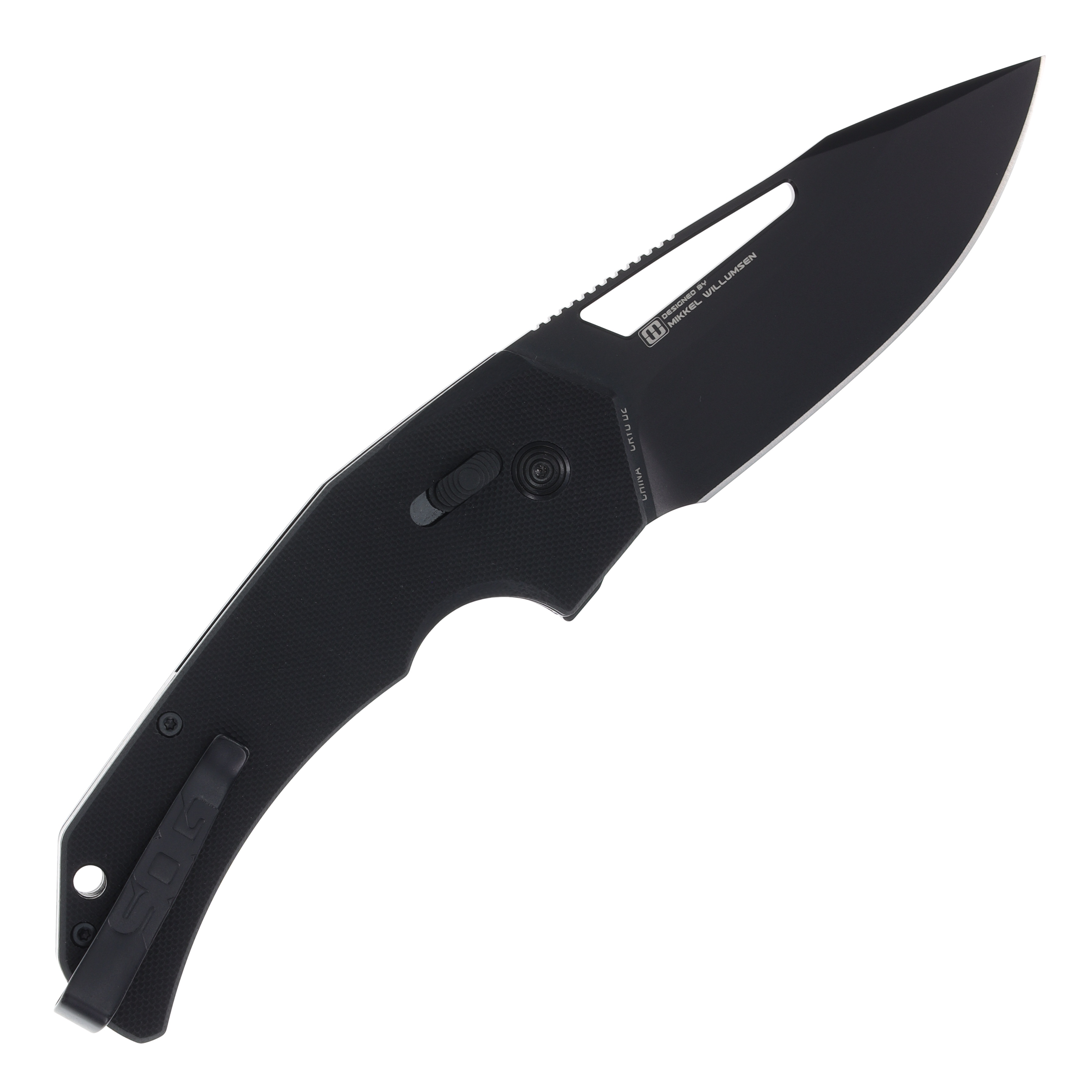 SOG Prohen XR Mikkel Willumsen Signature Collection XR Lock Folding Knife Black SOG-12-25-01-57 View 2