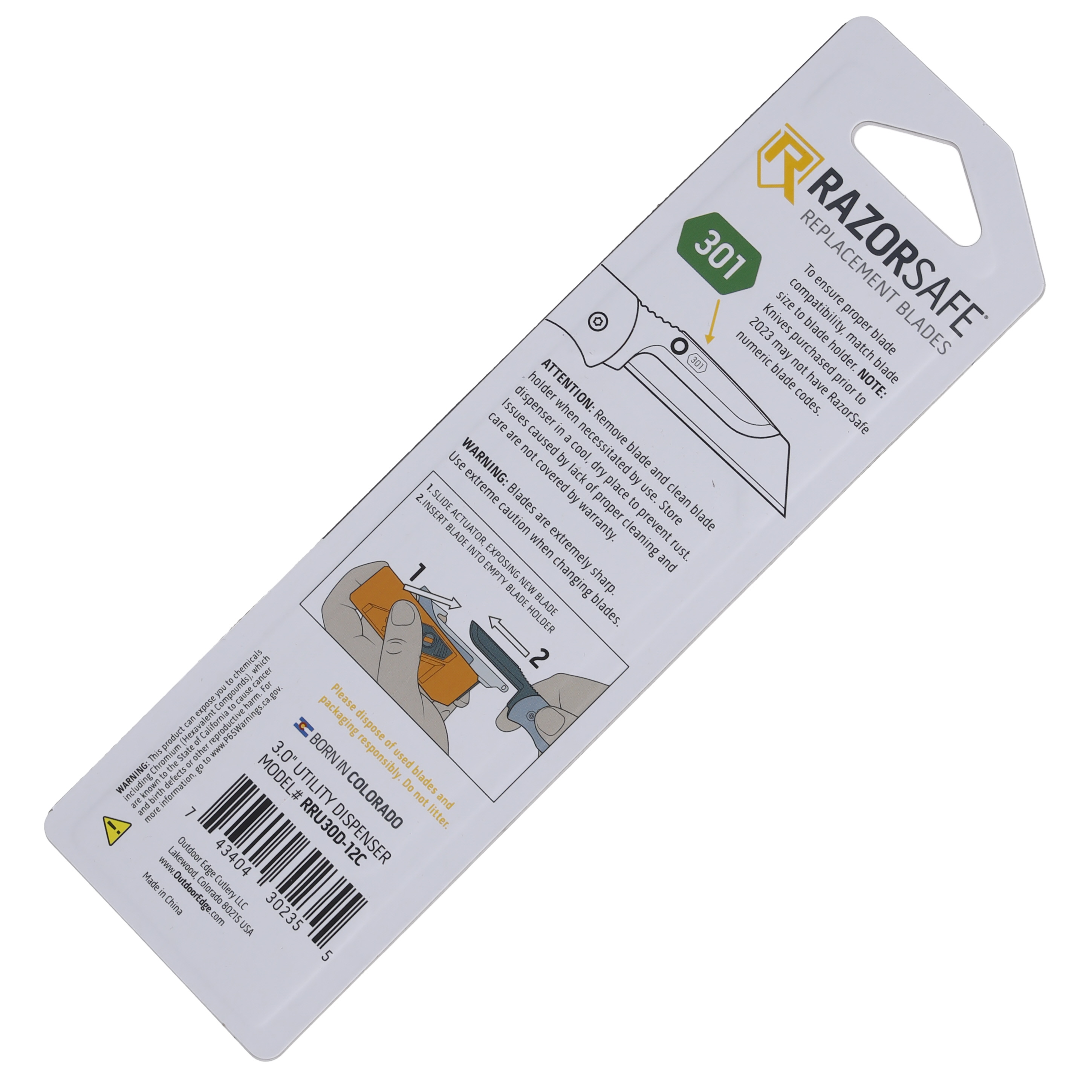 Outdoor Edge Utility Blade Dispenser (12 Blades) OERRU30D-12C View 8