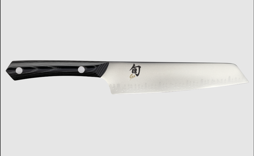 Shun Narukami Classic Master Utility Knife Ebony Micarta 6.5in Granton Utility VSC0782 View 1