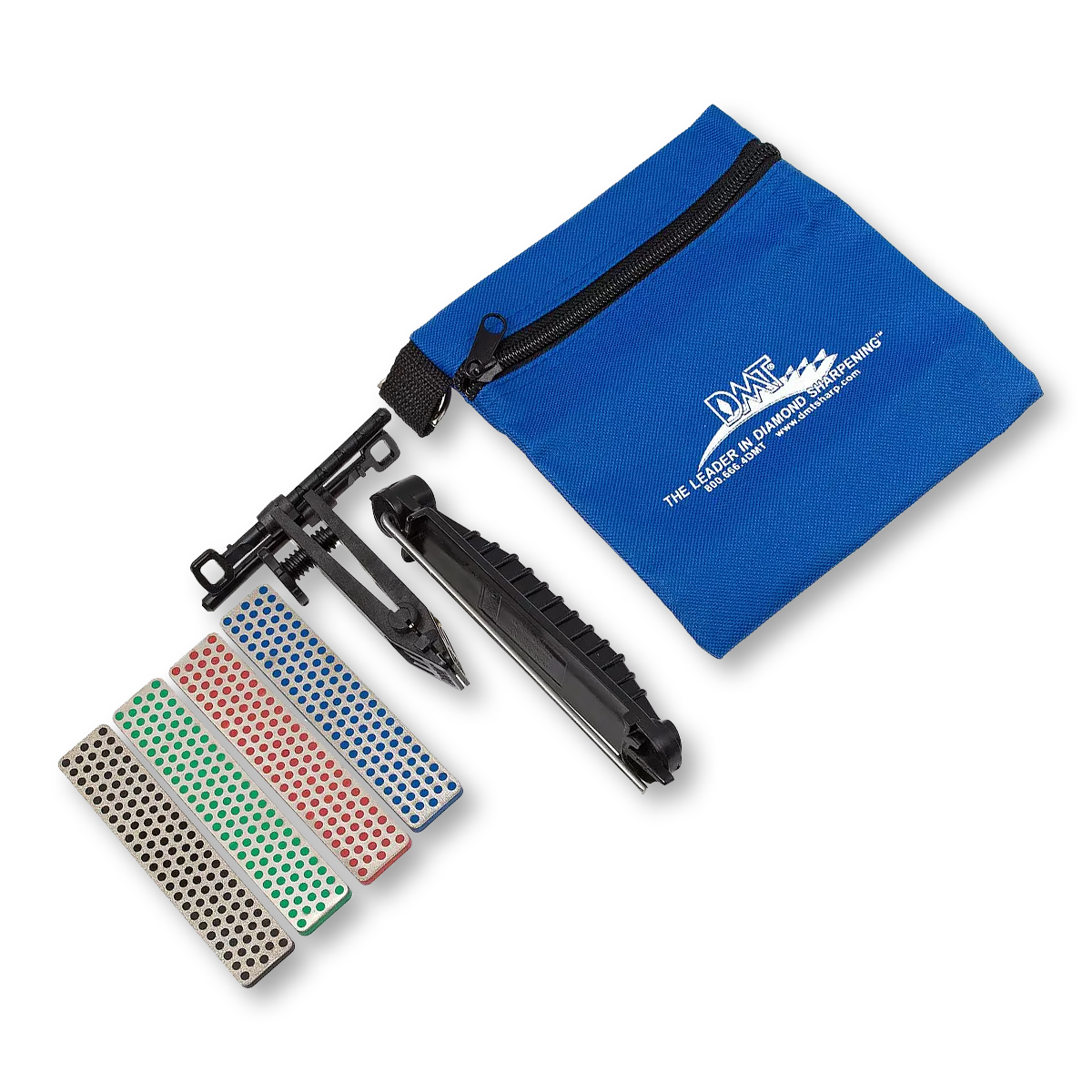 DMT Aligner Diamond Sharpening Kit, 4 Piece  4-inch stones E,F,C,X with Pouch AKEFCX View 1