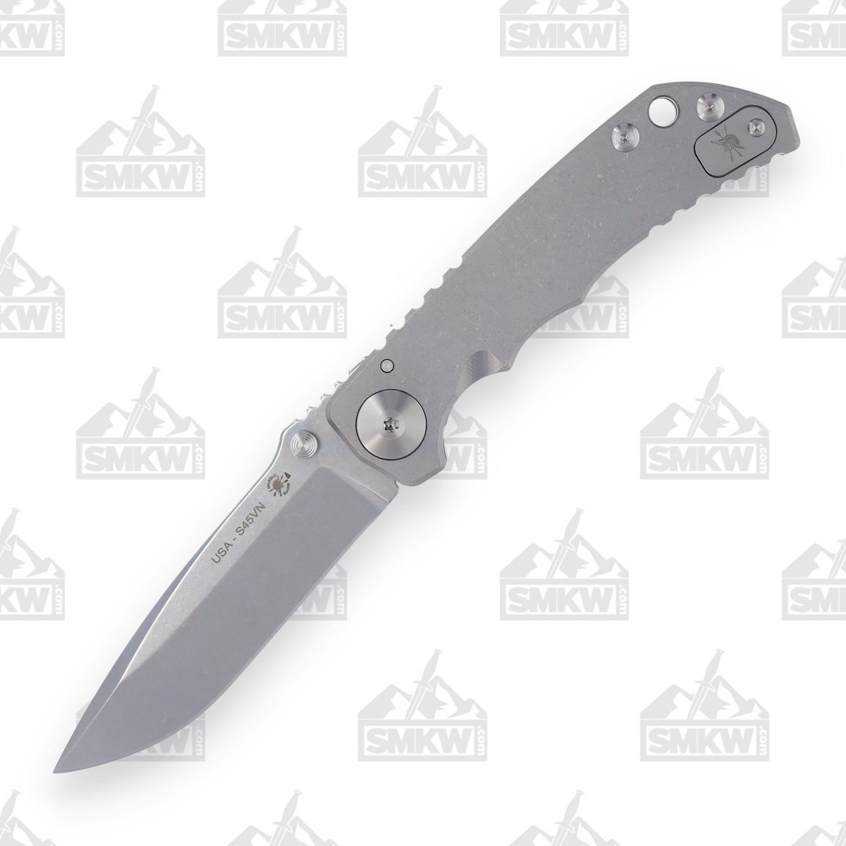 Spartan Harsey Folding Knife Stonewash 4in Plain Stonewash Drop Point SF5SW View 1