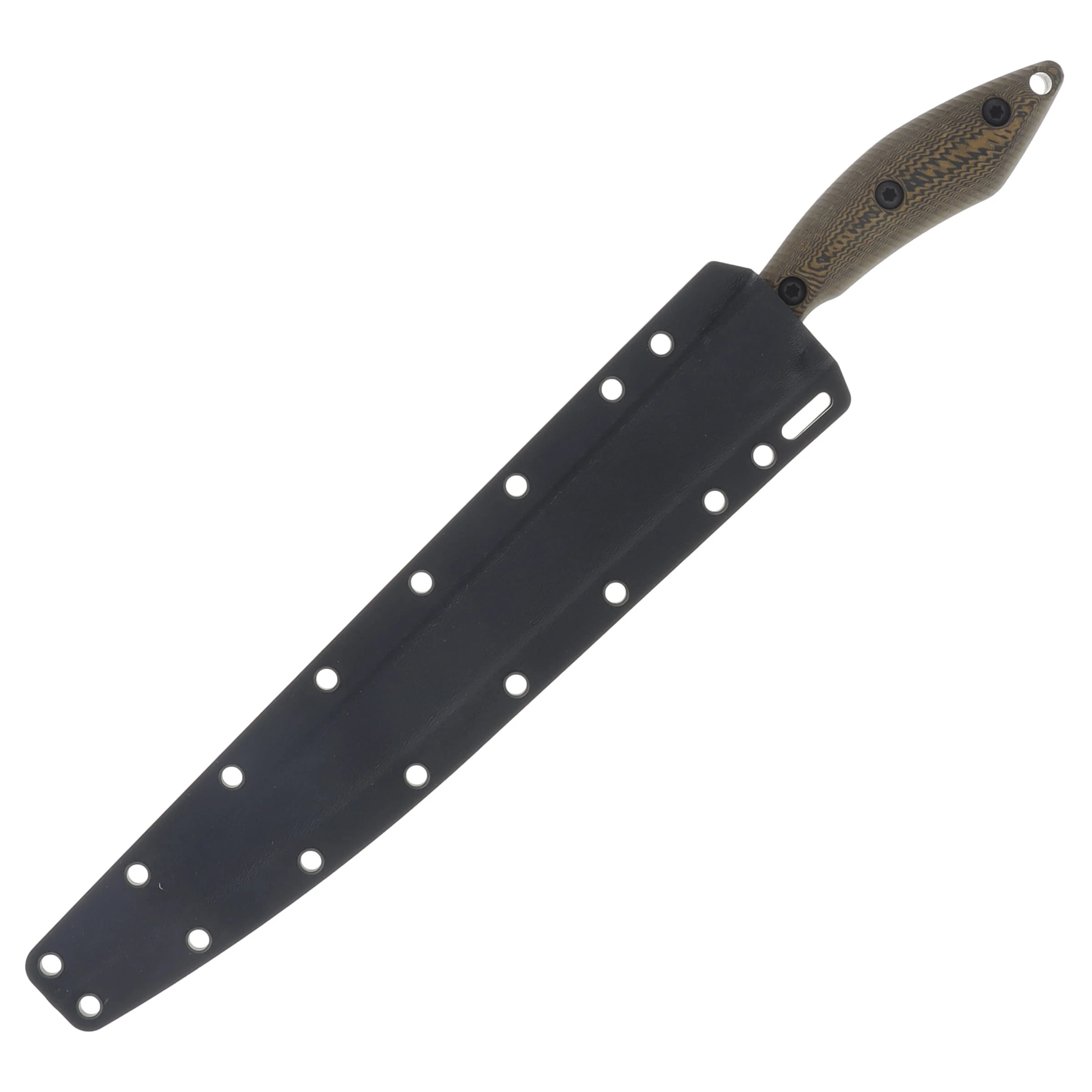 White River Knives Fillet Knife Maple-Black Richlite 10in Stonewashed Blade WRFK10-RMB View 4
