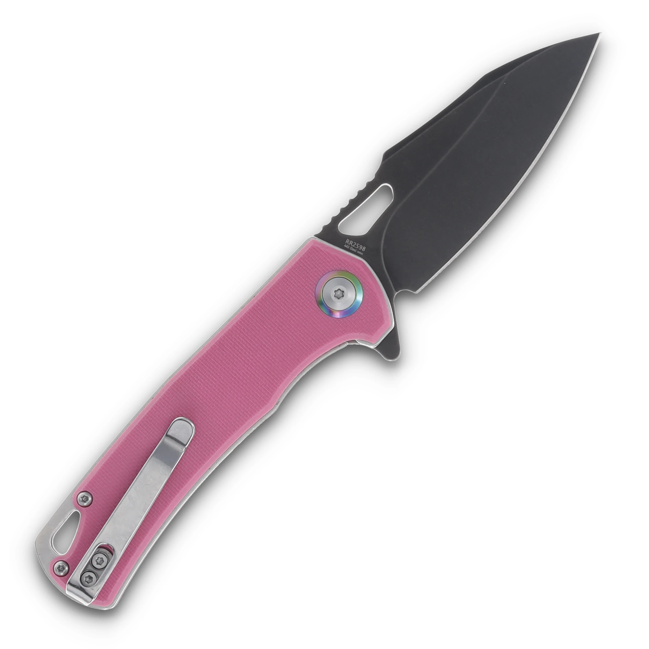 Rough Ryder Pink G-10 Linerlock Folding Knife RR2598 View 2