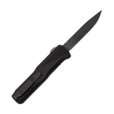 Benchmade 4600DLC Phaeton OTF Auto Knife Black 3.45in Drop Point Blade AUBM4600DLC View 3