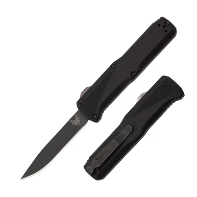Benchmade 4600DLC Phaeton OTF Auto Knife Black 3.45in Drop Point Blade AUBM4600DLC View 1