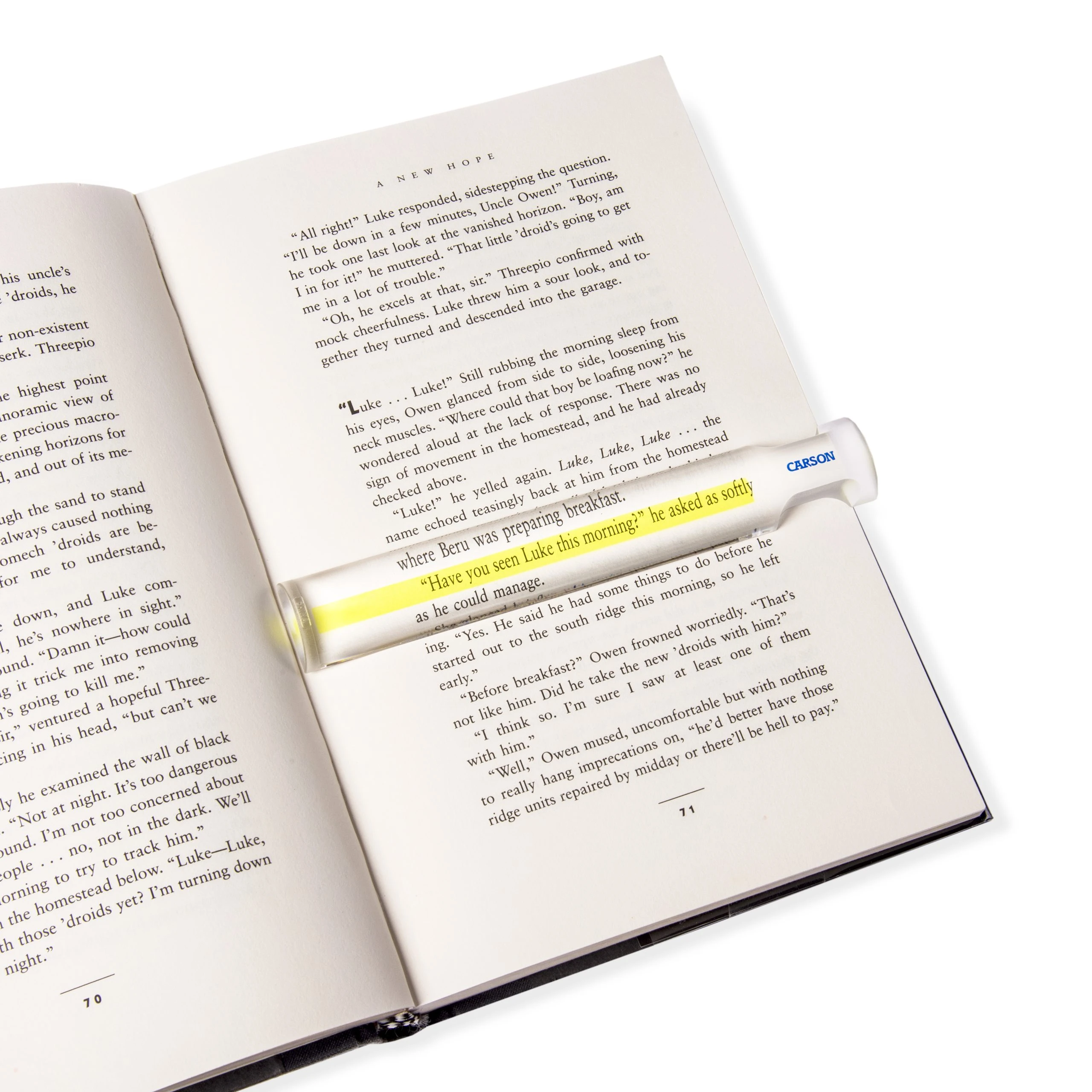 CARSON MagniRead 1.5x Magnifier 6.3in Bar and Guideline MR-25 View 2