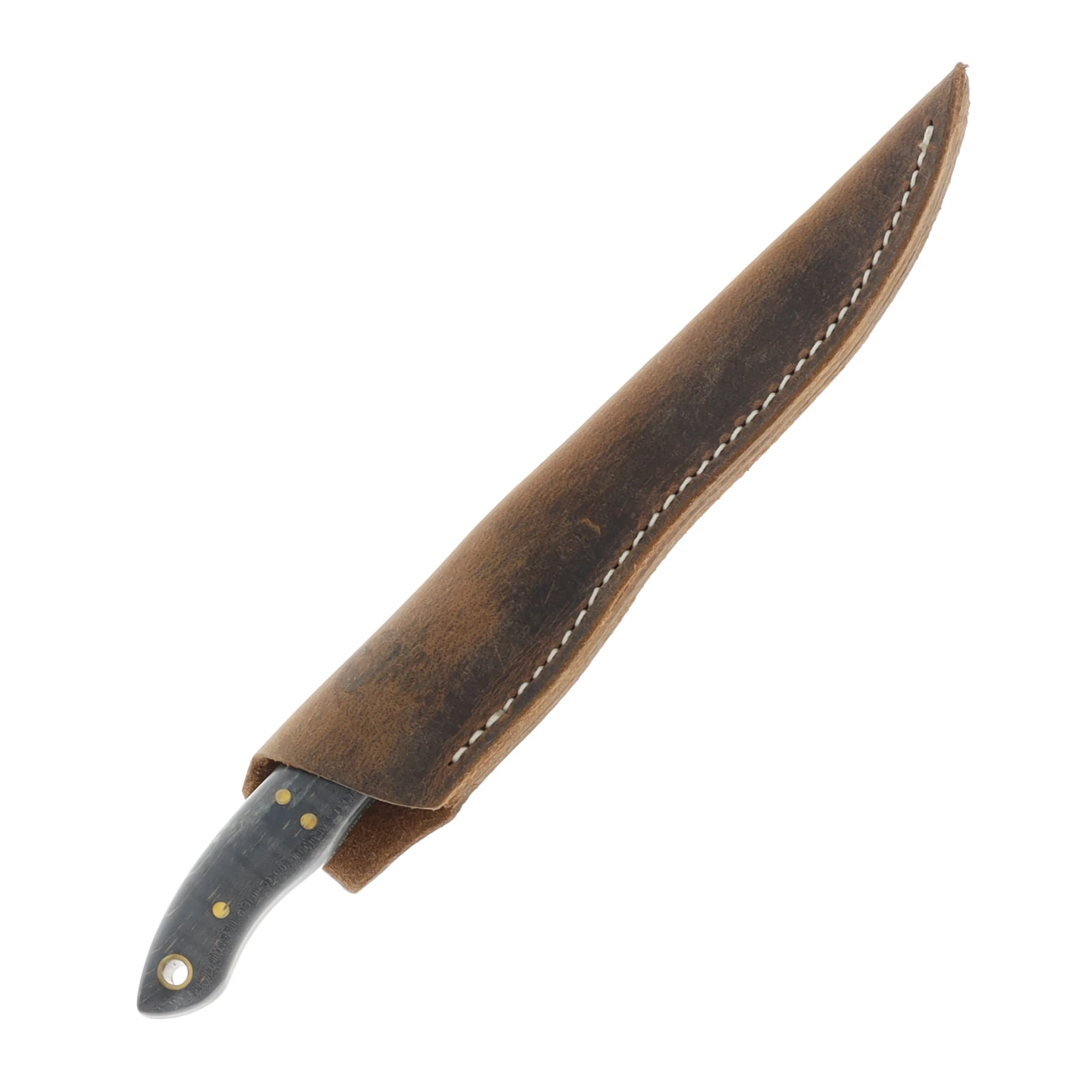 Woody Handmade Knives Epoch Nomad Grey 4.5in Chisel Point Fixed Blade WHM502 View 4