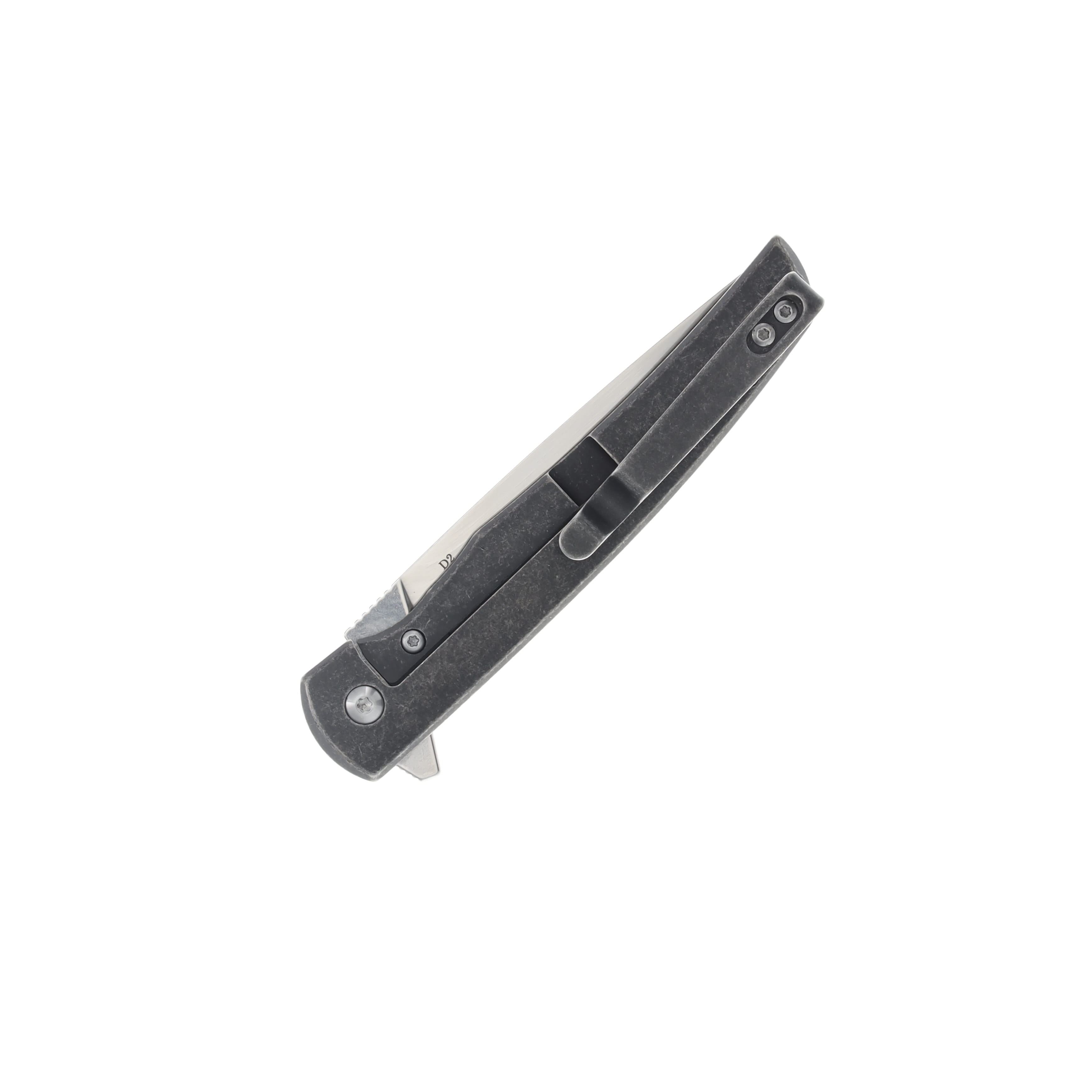 Bear & Son Rancher Sideliner 3.37in Satin D2 Drop Point Titanium BRTI21 View 3
