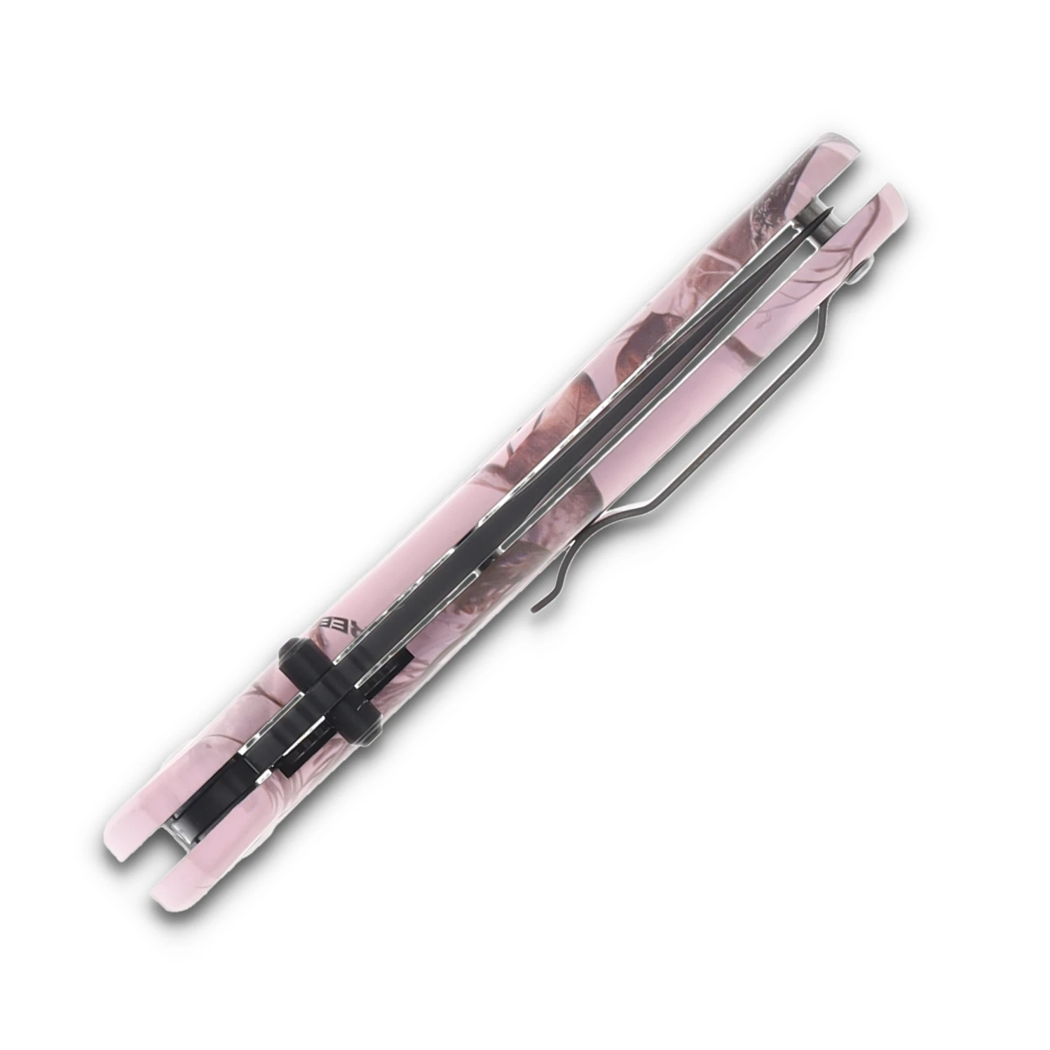 Bear & Son Brisk 2.0 Assisted Open Folding Knife Realtree Edge Pink Camo BR71536 View 8