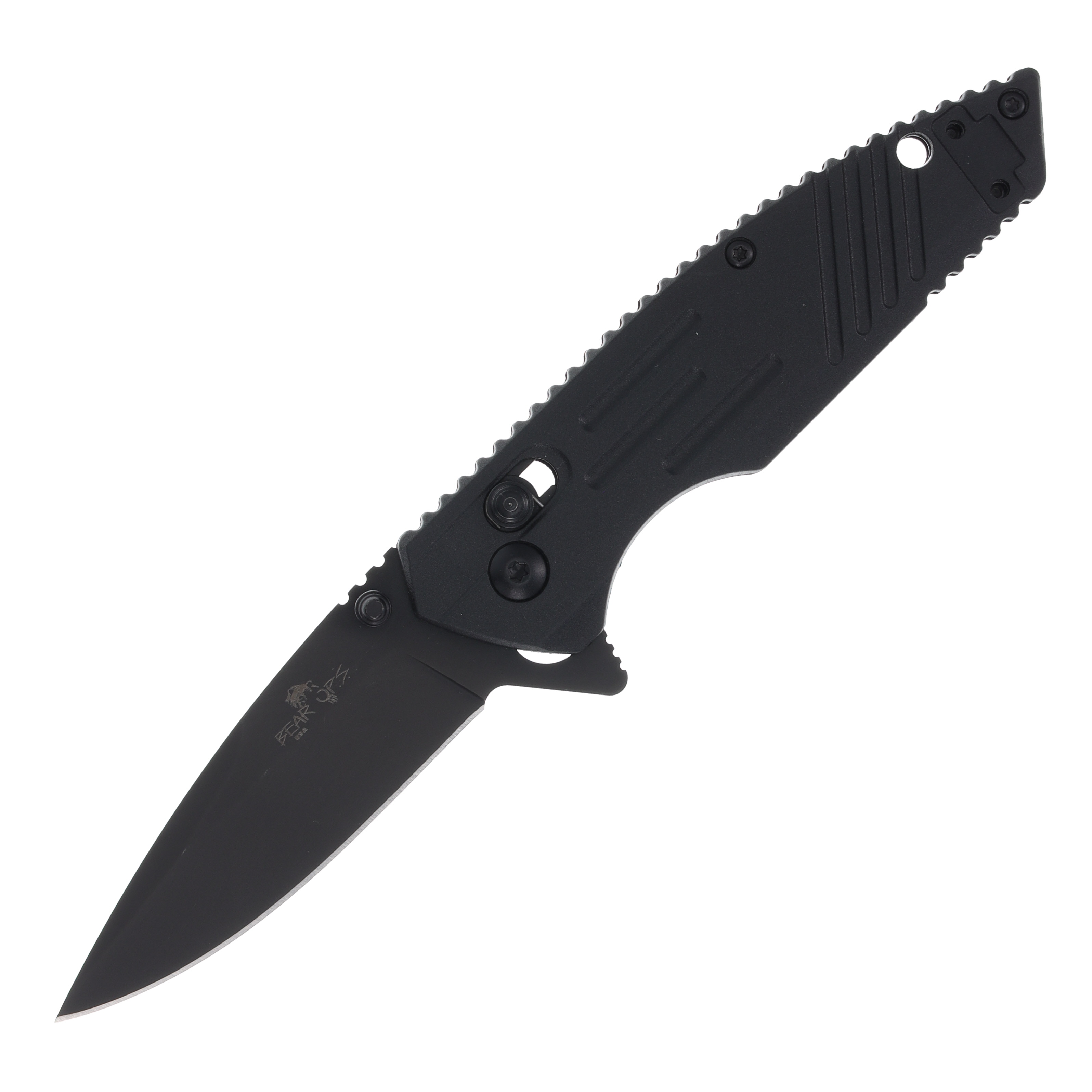 Bear & Son Rancor IX Slide Lock Folding Knife (Black | Black Zytel) BRMC-950-B7-B View 1