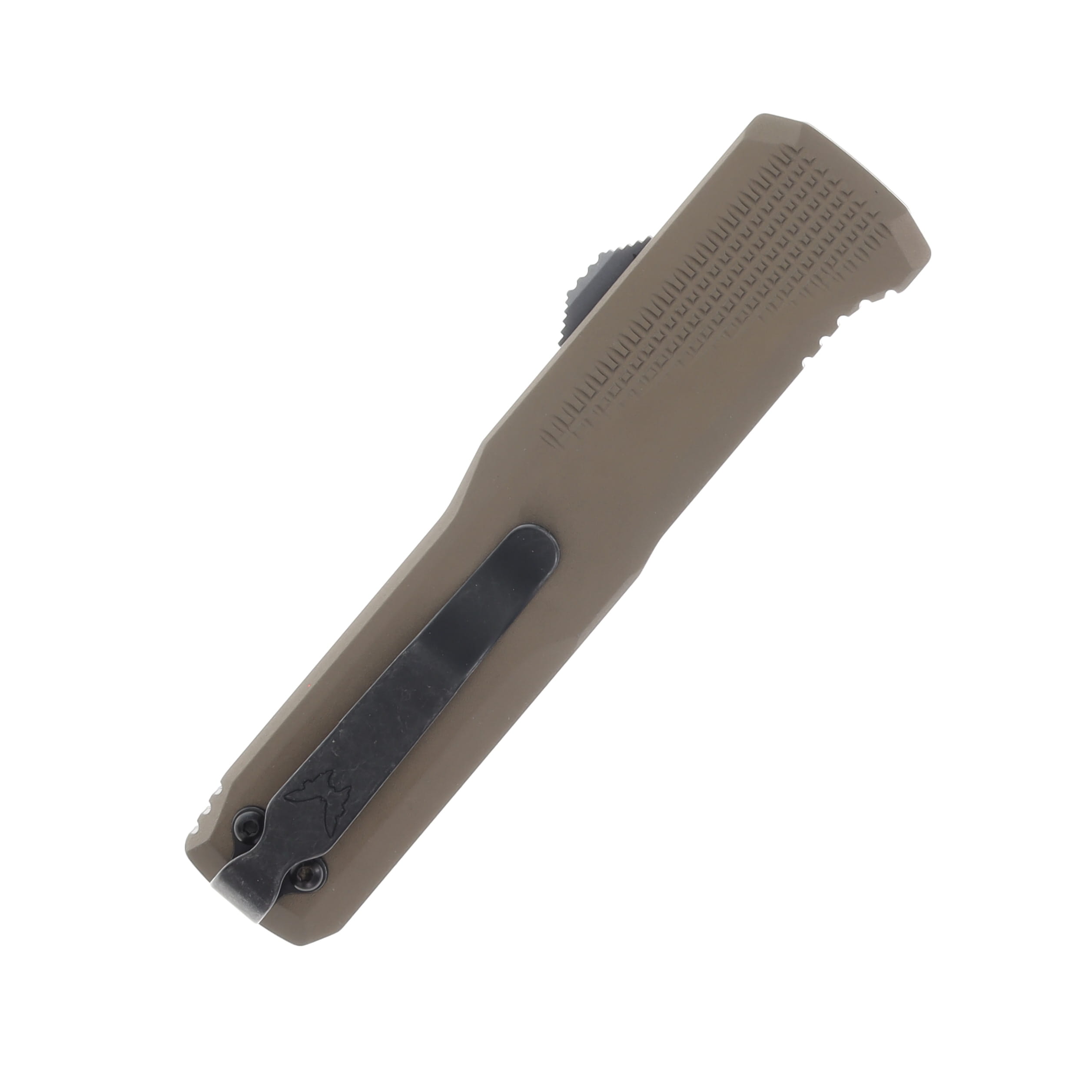 Benchmade 4600DLC1 Phaeton Out-the-Front Automatic Knife (DLC | Tan Aluminum) AUBM4600DLC1 View 2