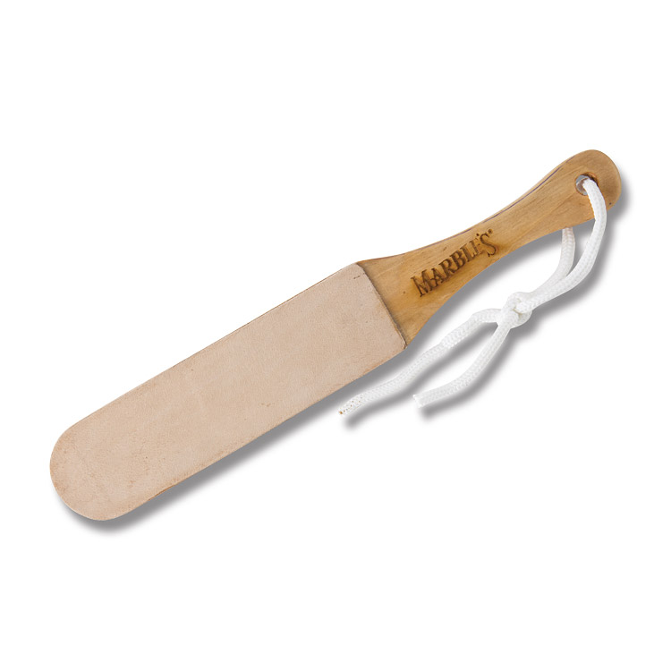Marbles Razor Paddle Double Sided Leather Strop with Wood Handle MR543 View 2
