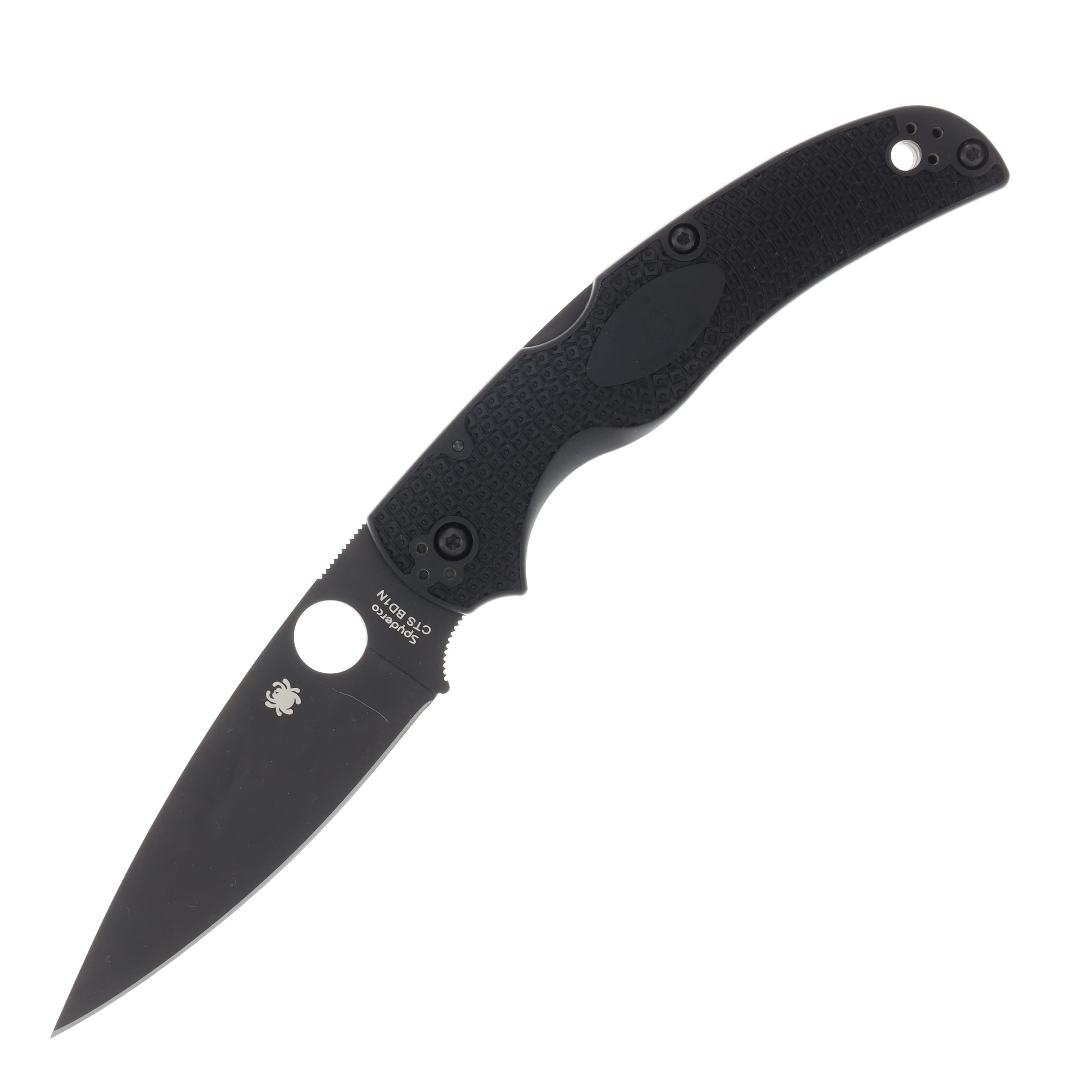 Spyderco Native Chief Lightweight Folding Knife FRN 4.02in Black DLC Blade SPC244PBBK View 1