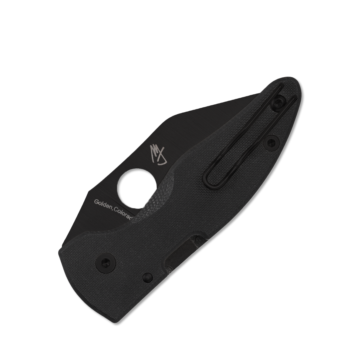 Spyderco Microjimbo Folding Knife DLC S30V Wharncliffe/Black G-10 SPC264GPBK View 2