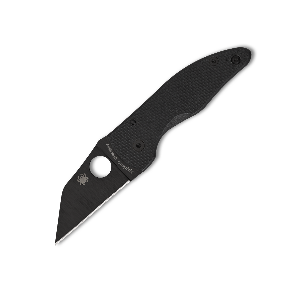 Spyderco Microjimbo Folding Knife DLC S30V Wharncliffe/Black G-10 SPC264GPBK View 1