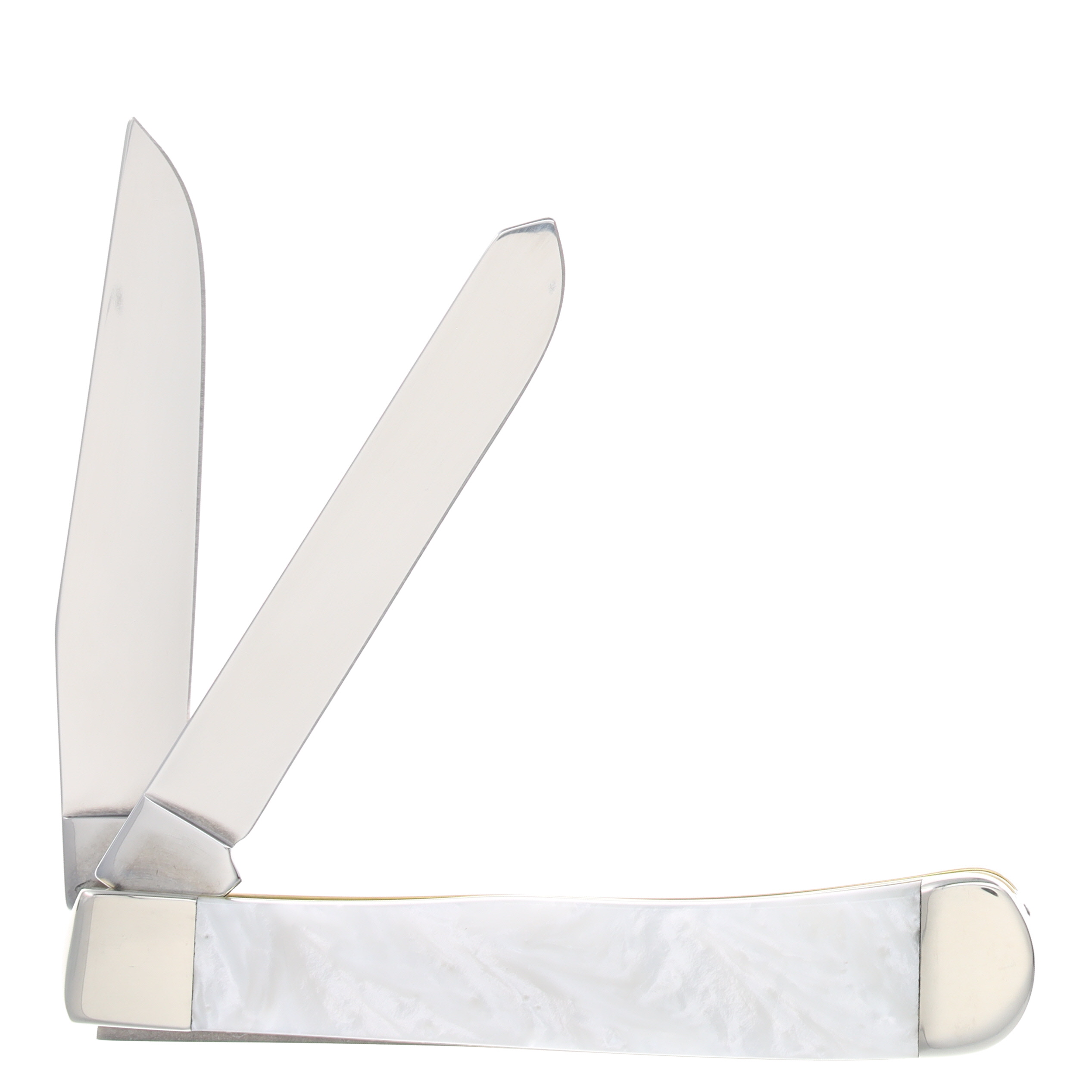 Case XX Heavenly Pearl Corelon Trapper Folding Knife Wild Mustang Horses (Plain Blades) CA6073HPWM View 2